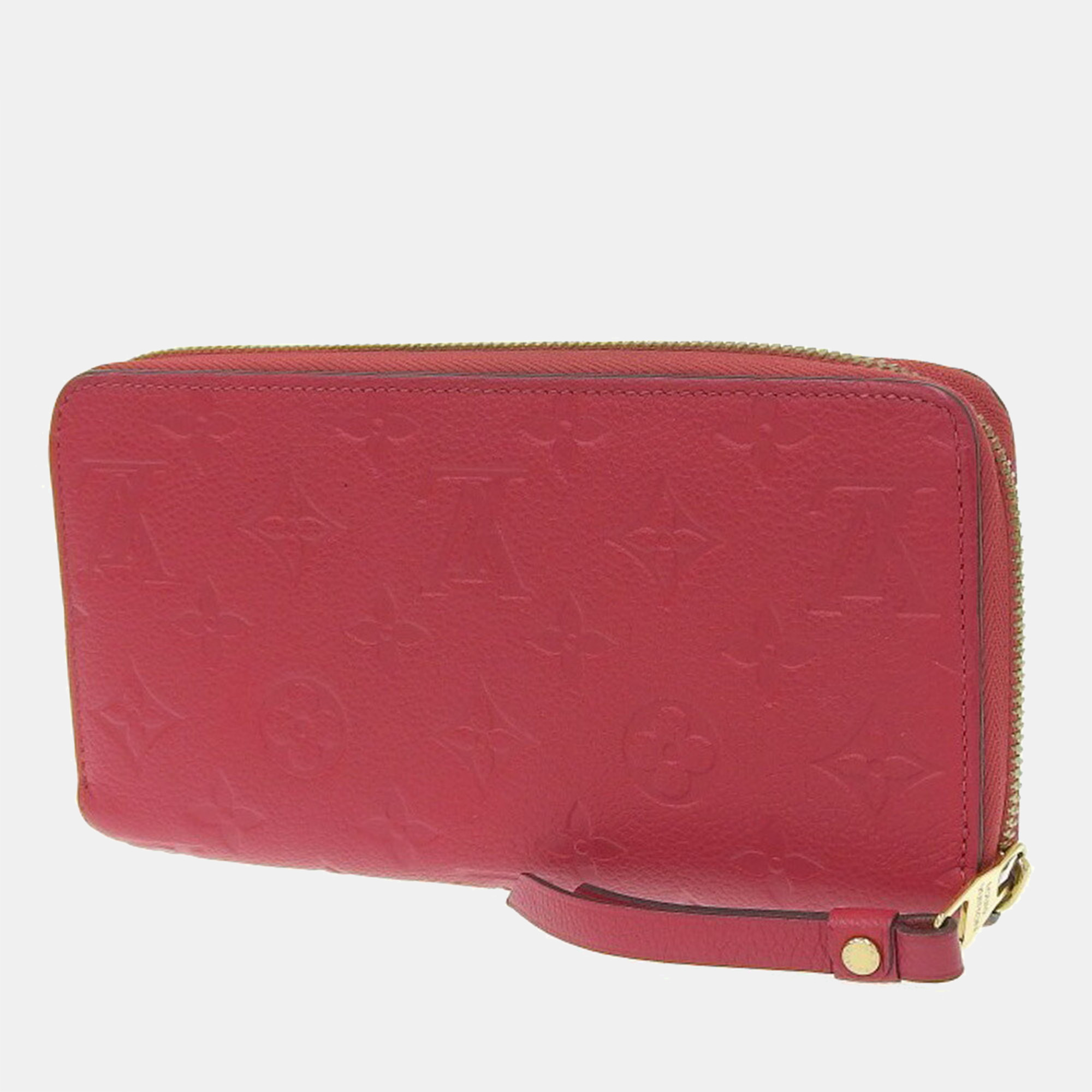 

Louis Vuitton Red Monogram Empreinte Leather Zippy Long Wallet