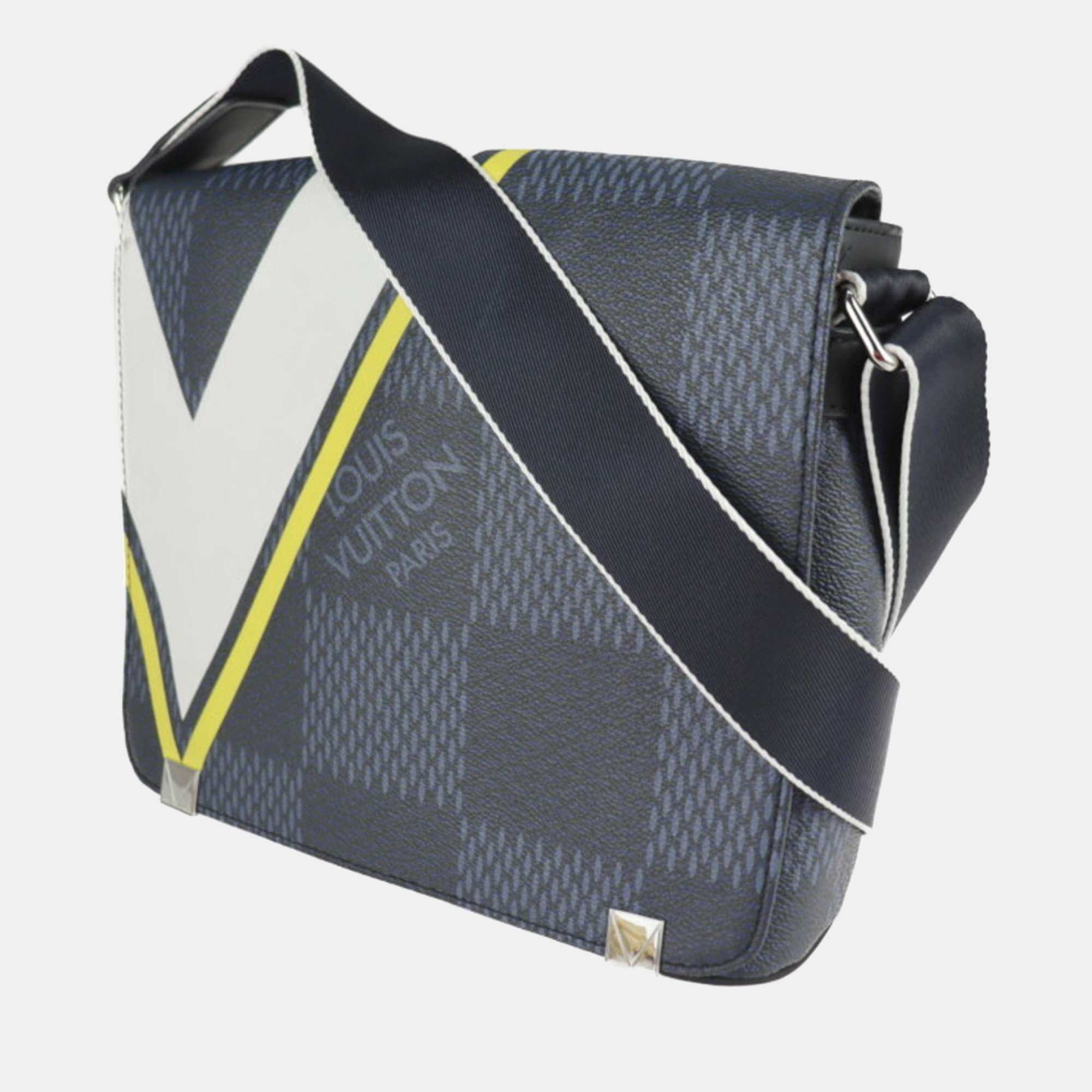 

Louis Vuitton Black Damier Cobalt Canvas District MM Messenger Bag