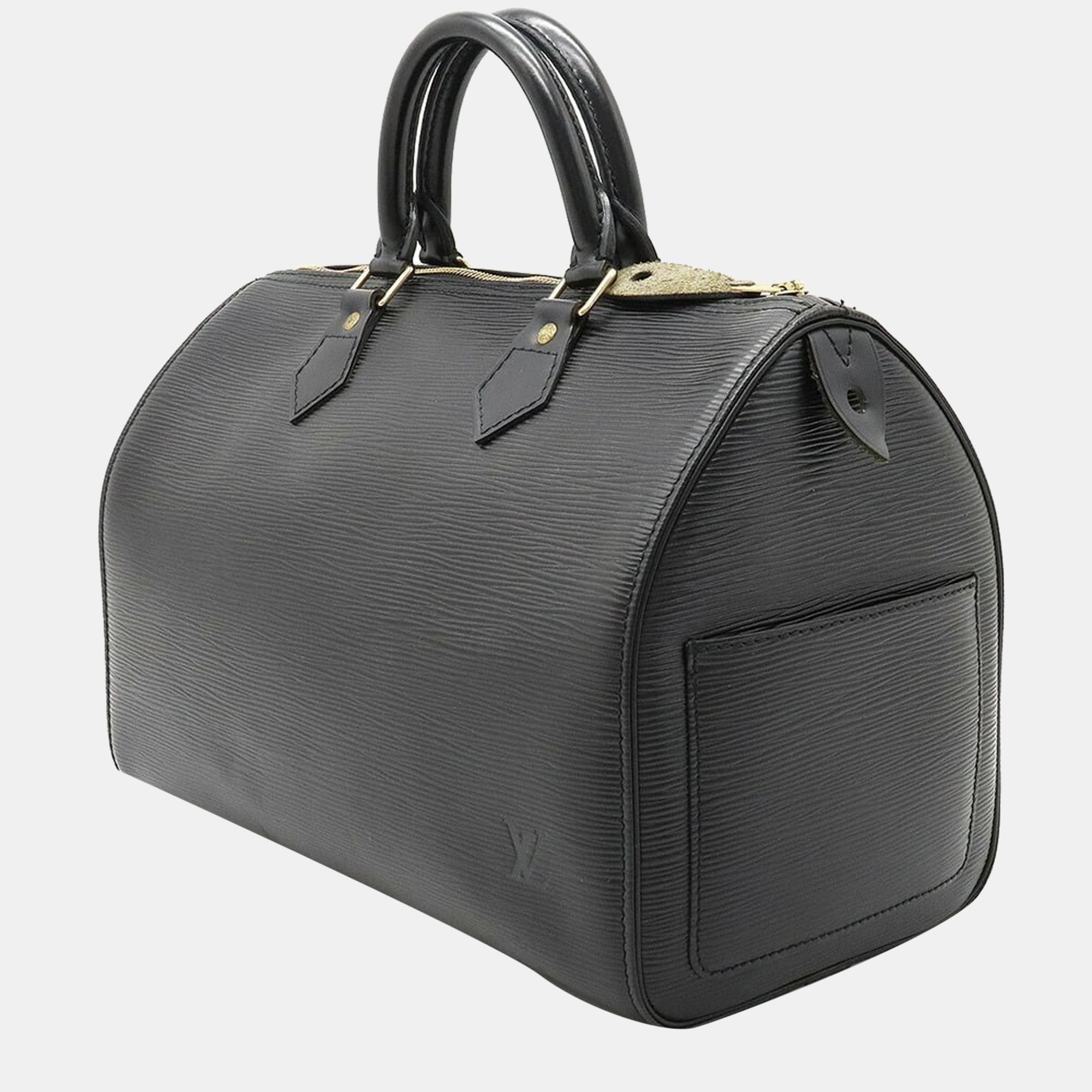 

Louis Vuitton Black Epi Leather Speedy 30 Top Handle Bag