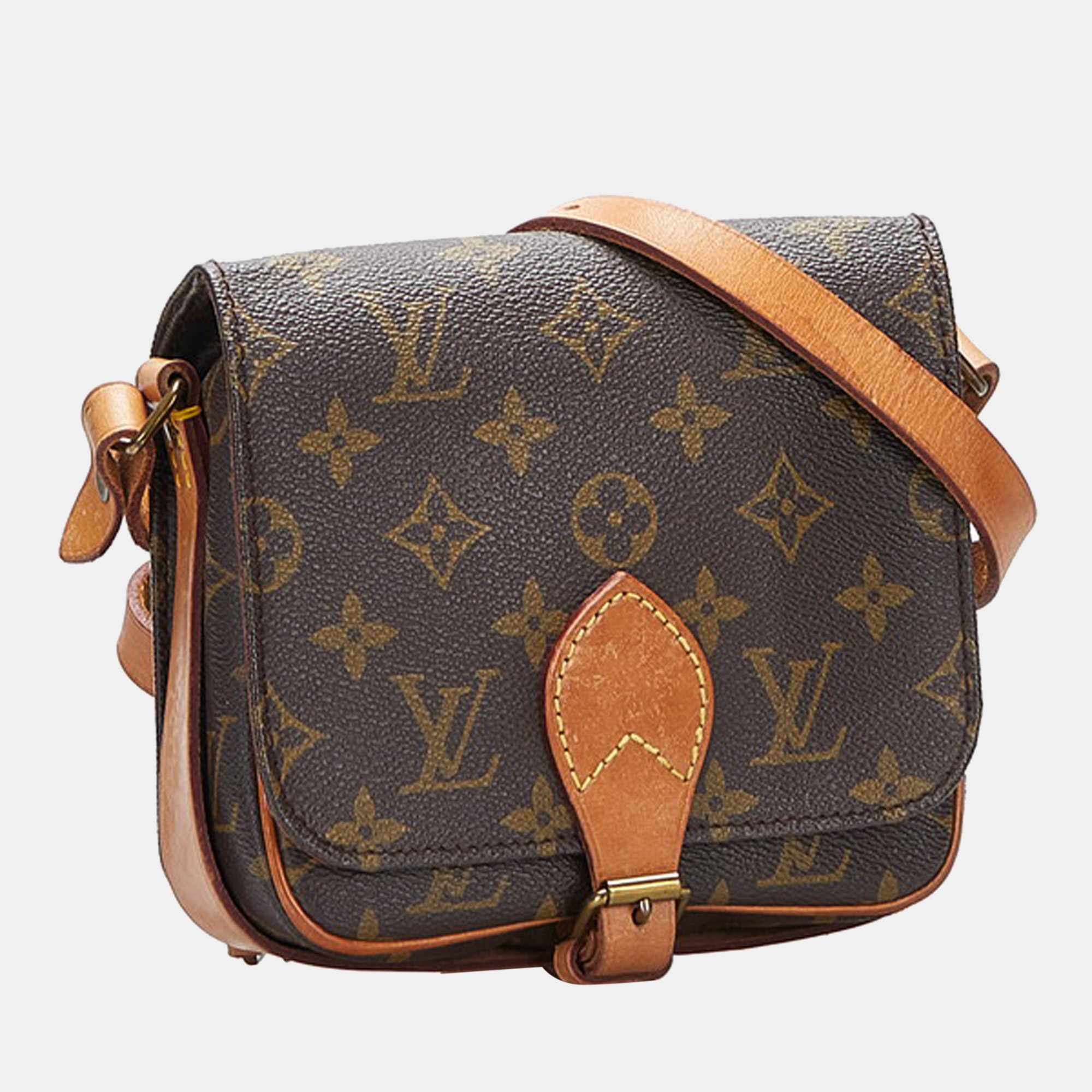 

Louis Vuitton Brown Monogram Canvas Cartouchiere MM Shoulder Bag