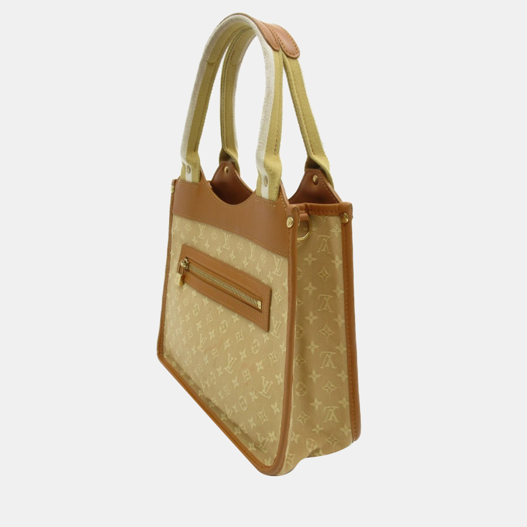 

Louis Vuitton Beige Mini Lin Canvas Kathleen Tote Bag