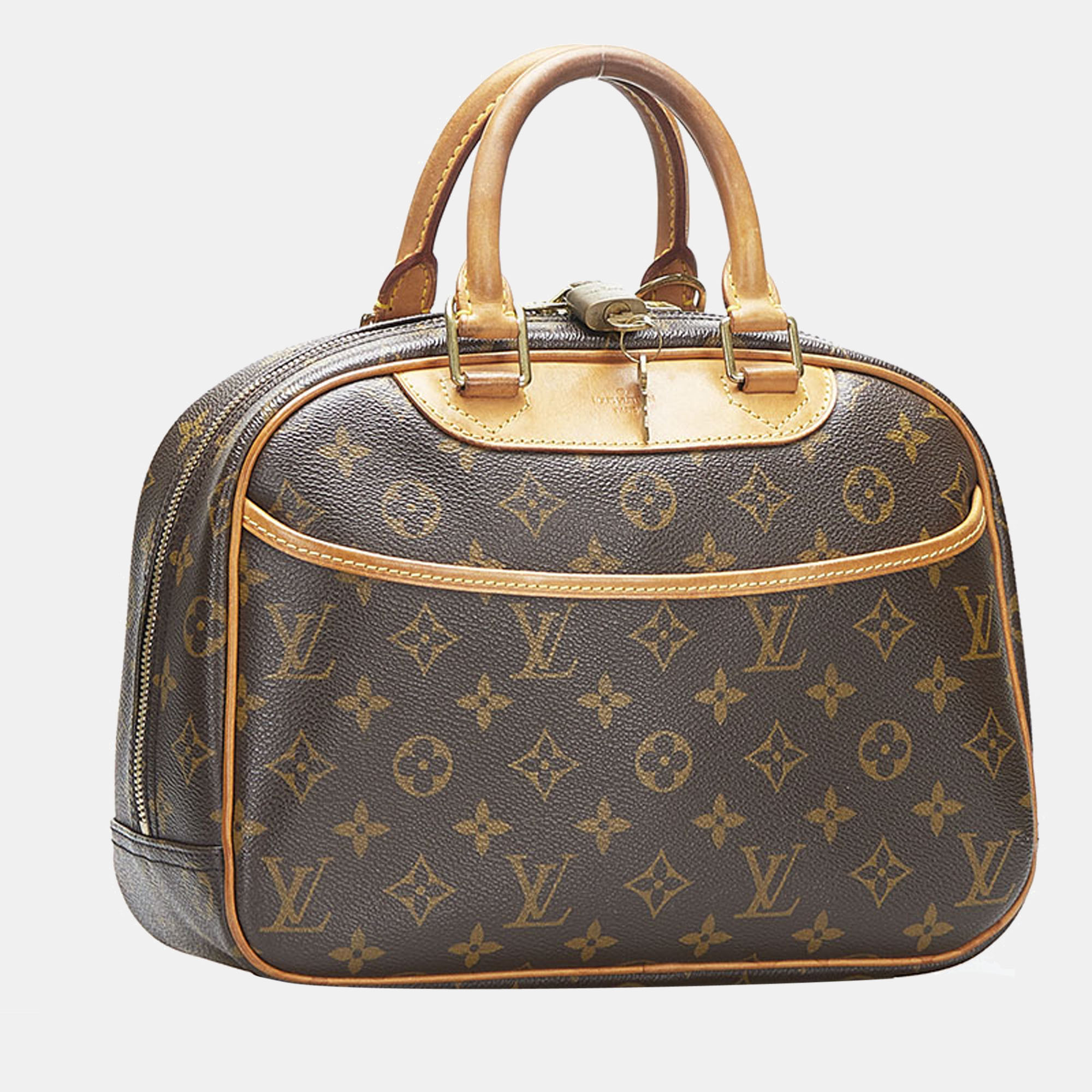 

Louis Vuitton Brown Monogram Canvas Trouville Satchel