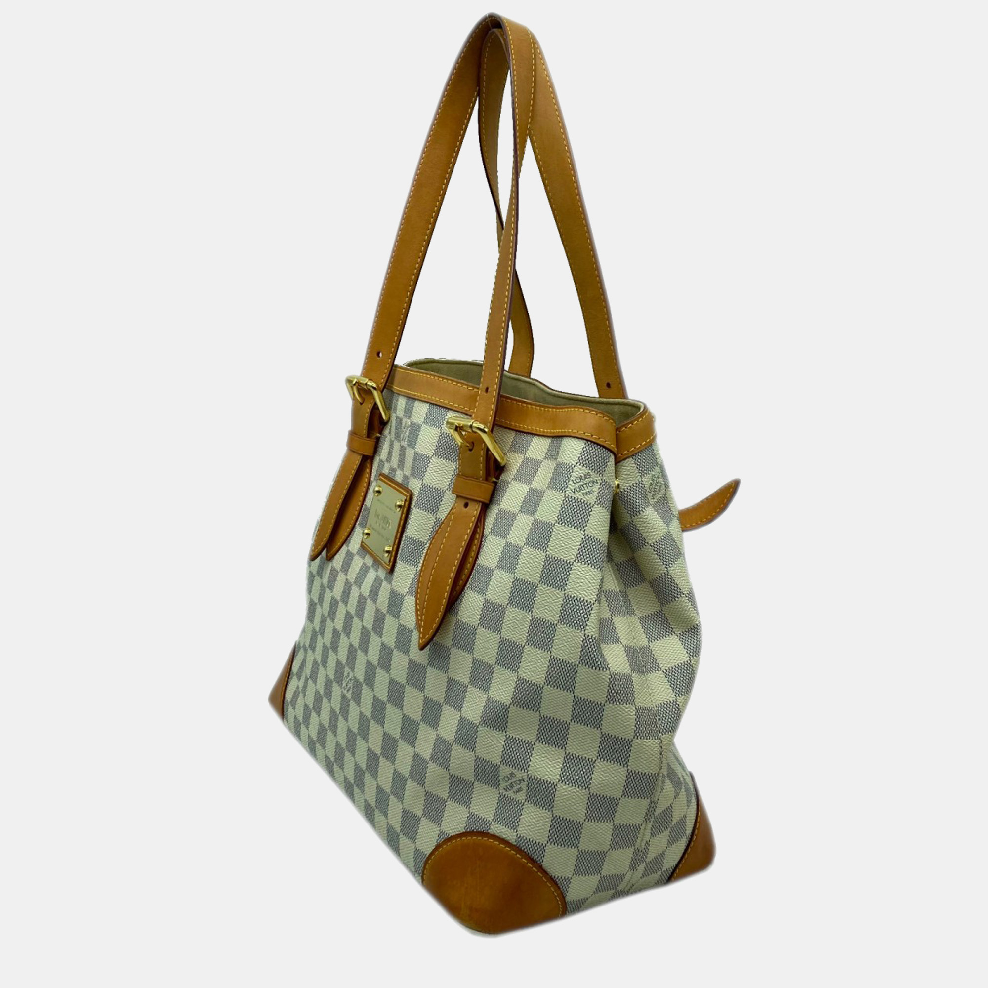 

Louis Vuitton White Damier Azur Canvas Hampstead MM Tote Bag