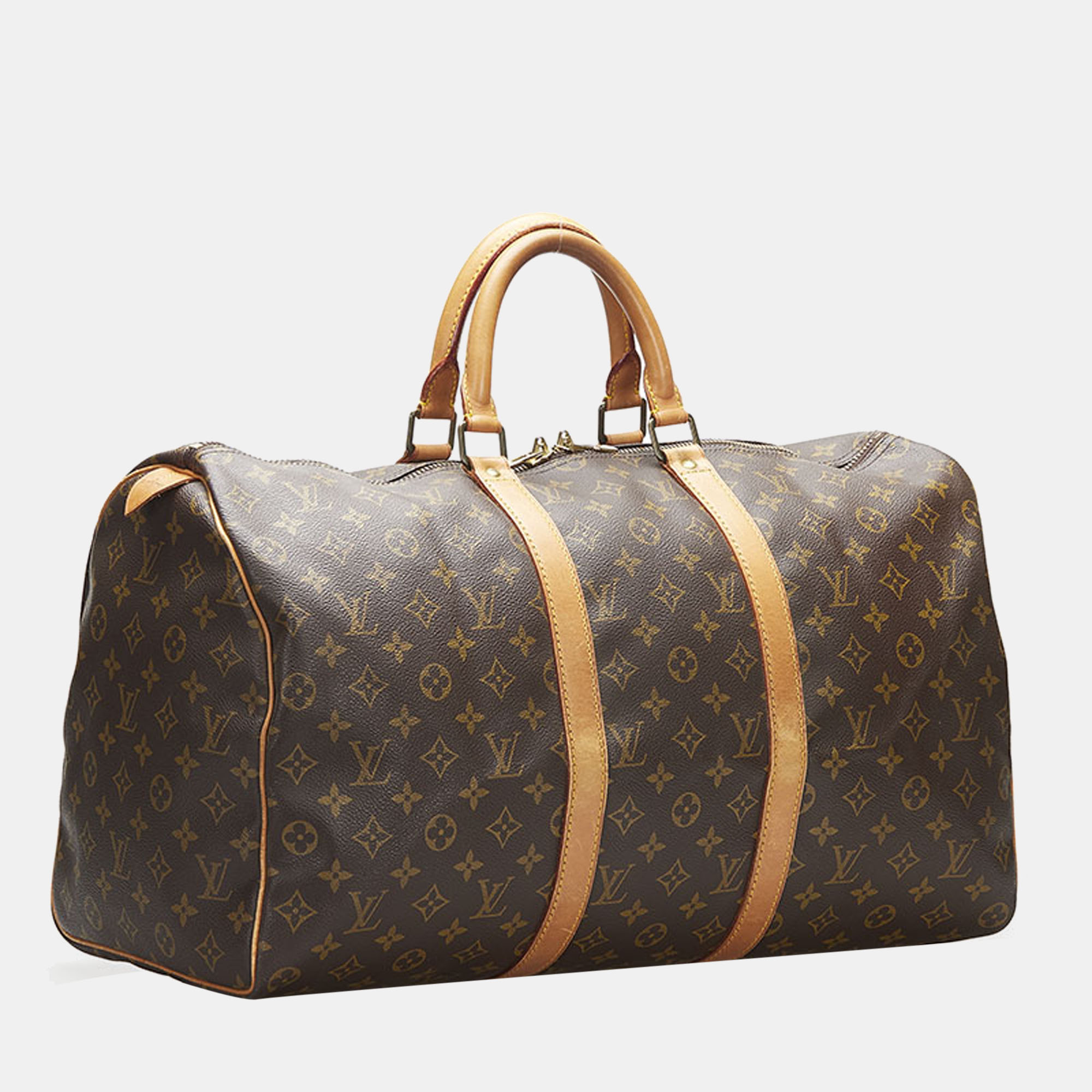 

Louis Vuitton Brown Monogram Canvas Keepall 50 Duffel Bag