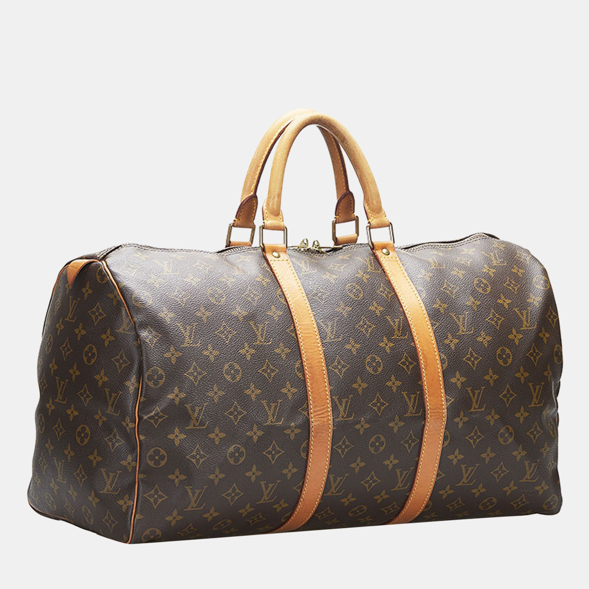 

Louis Vuitton Brown Monogram Canvas Keepall 50 Duffel Bag