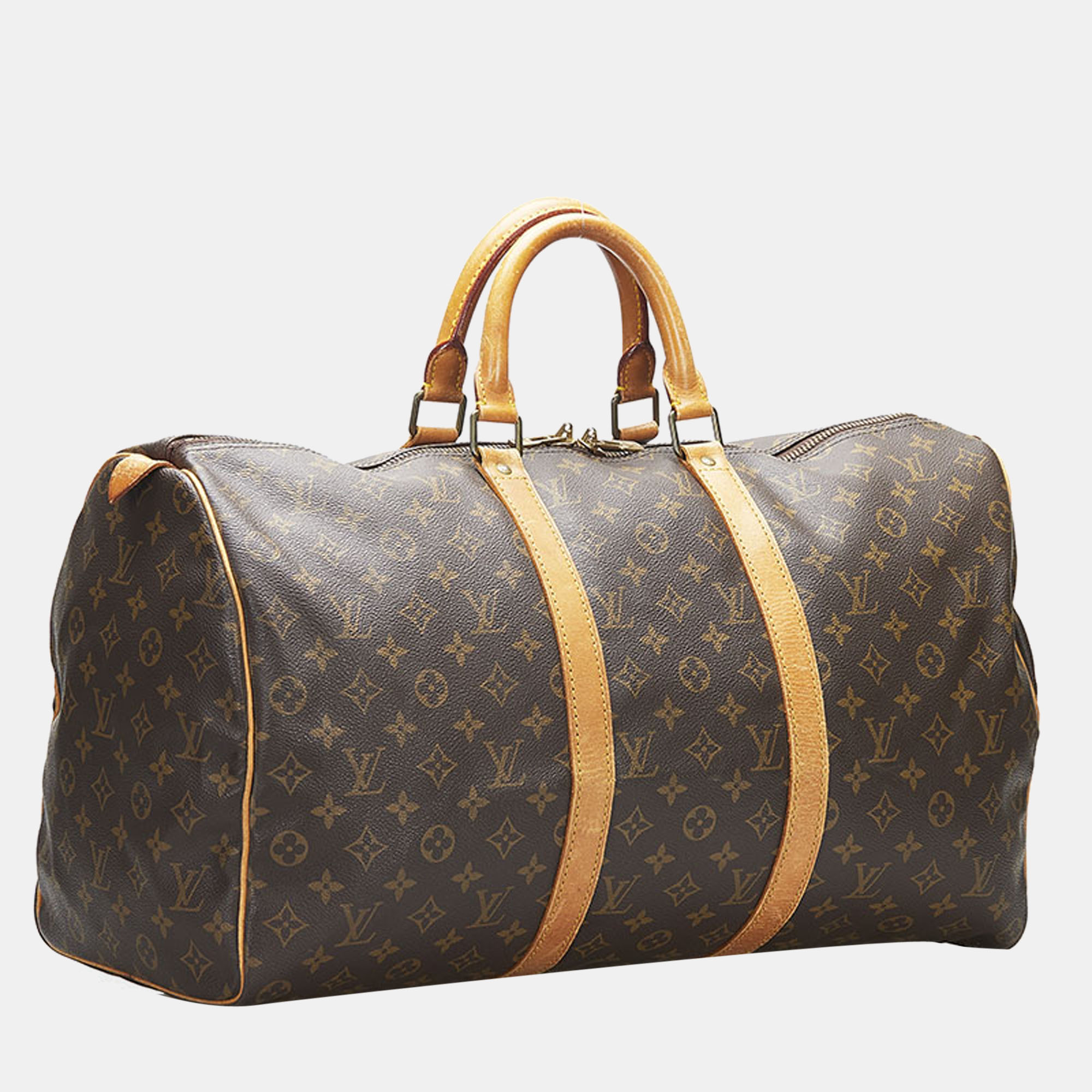 

Louis Vuitton Brown Monogram Canvas Keepall 50 Duffel Bag