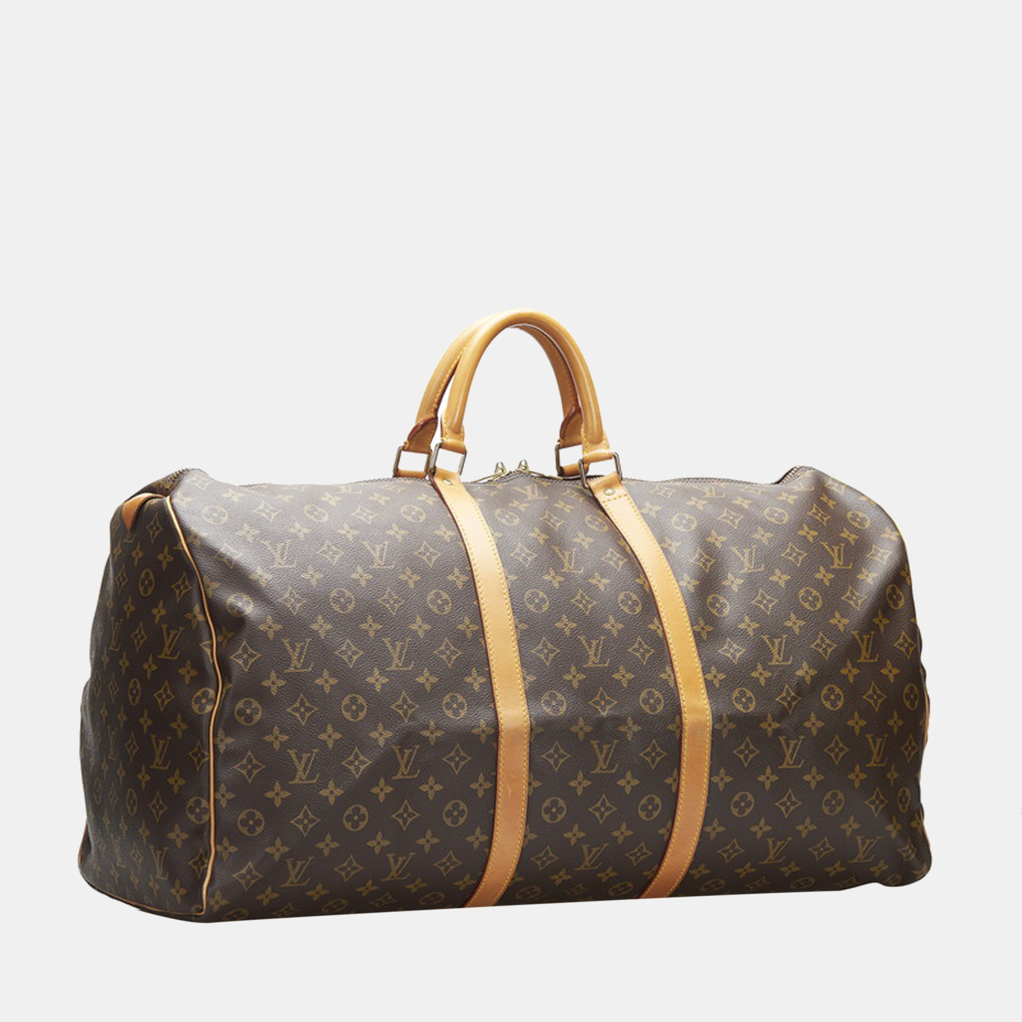 

Louis Vuitton Brown Monogram Canvas Keepall 60 Duffel Bag