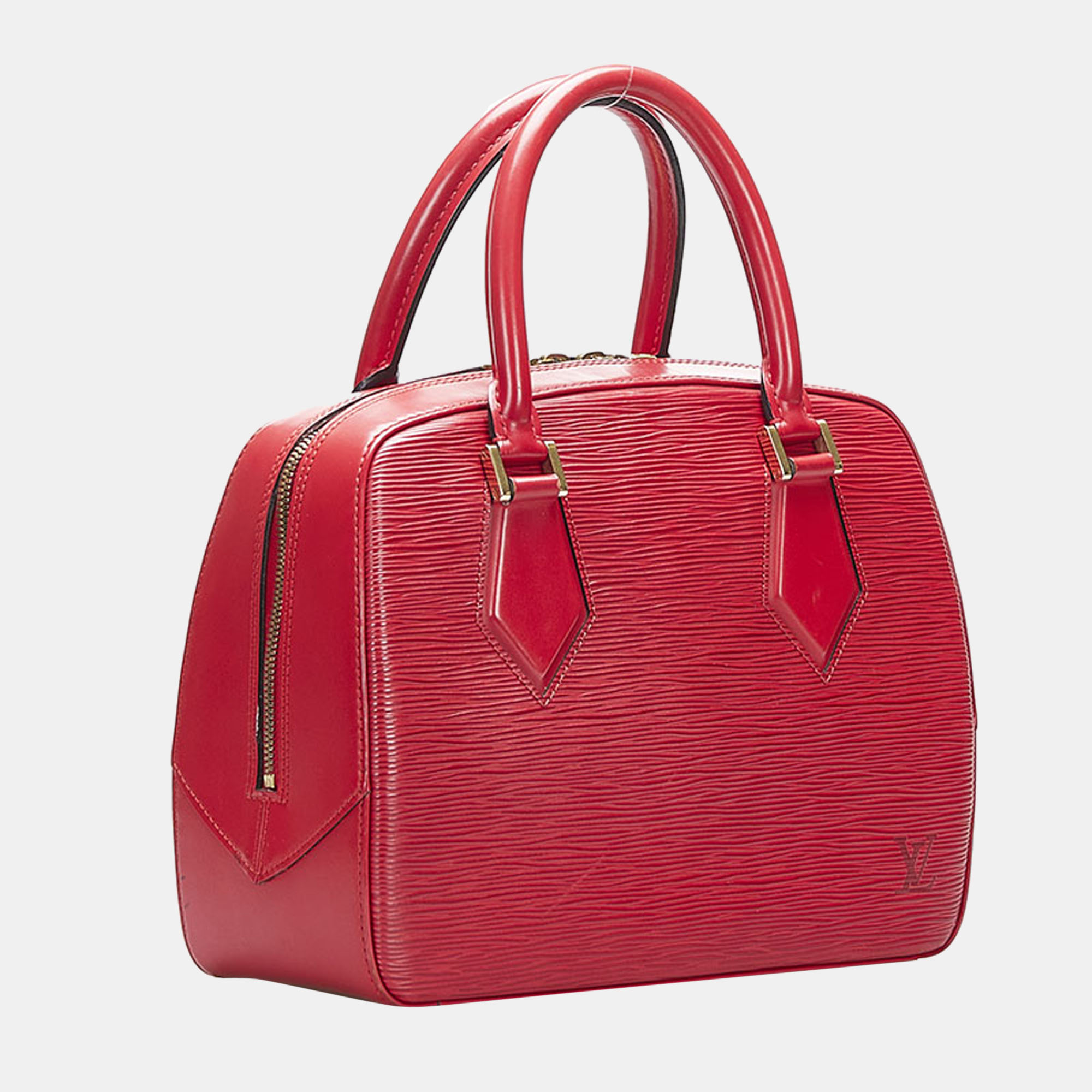 

Louis Vuitton Red Epi Leather Sablons Top Handle Bag