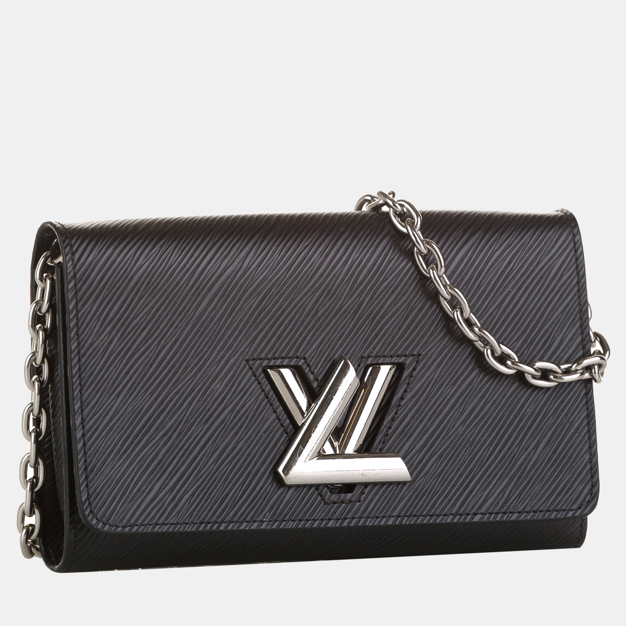 

Louis Vuitton Black Epi Twist Chain Wallet