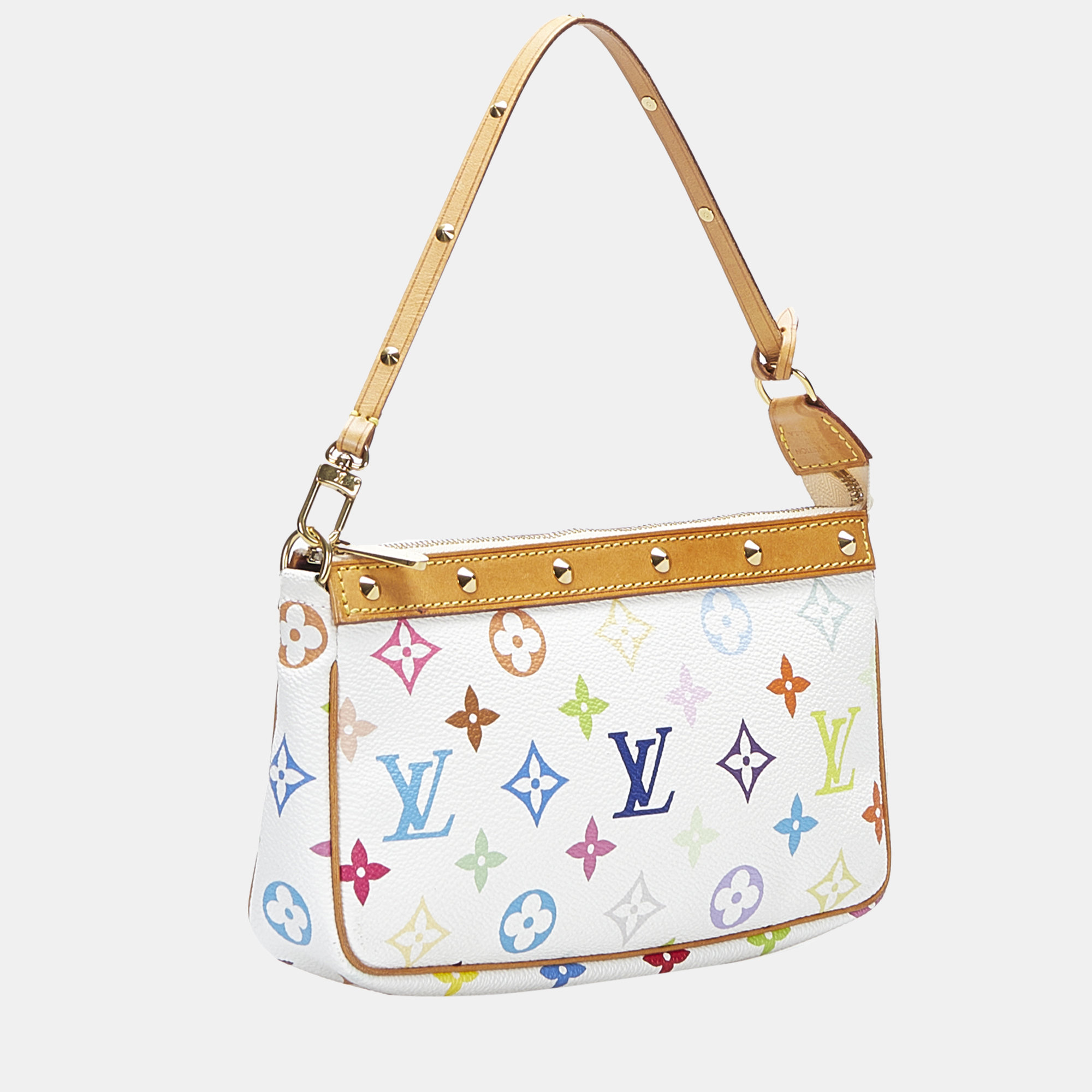 

Louis Vuitton White Monogram Multicolore Pochette Accessoires, Multicolor