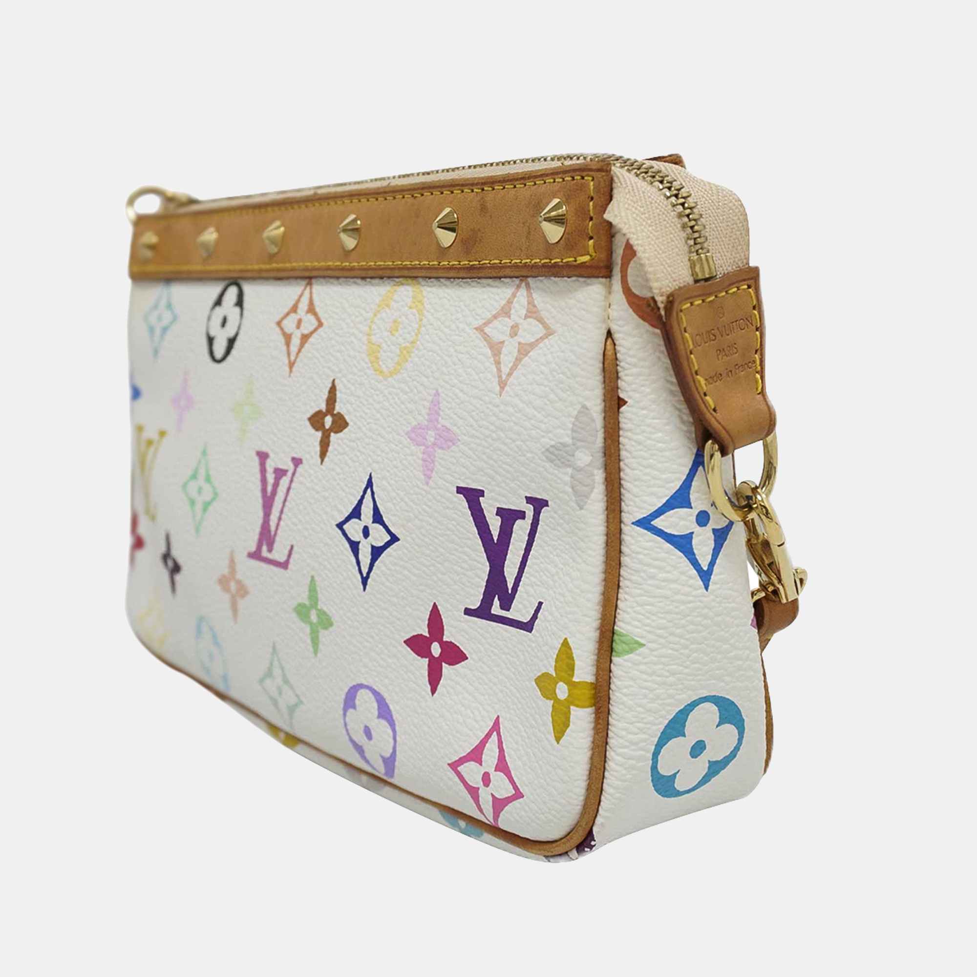 

Louis Vuitton Monogram Multicolore Pochette Accessoires, White
