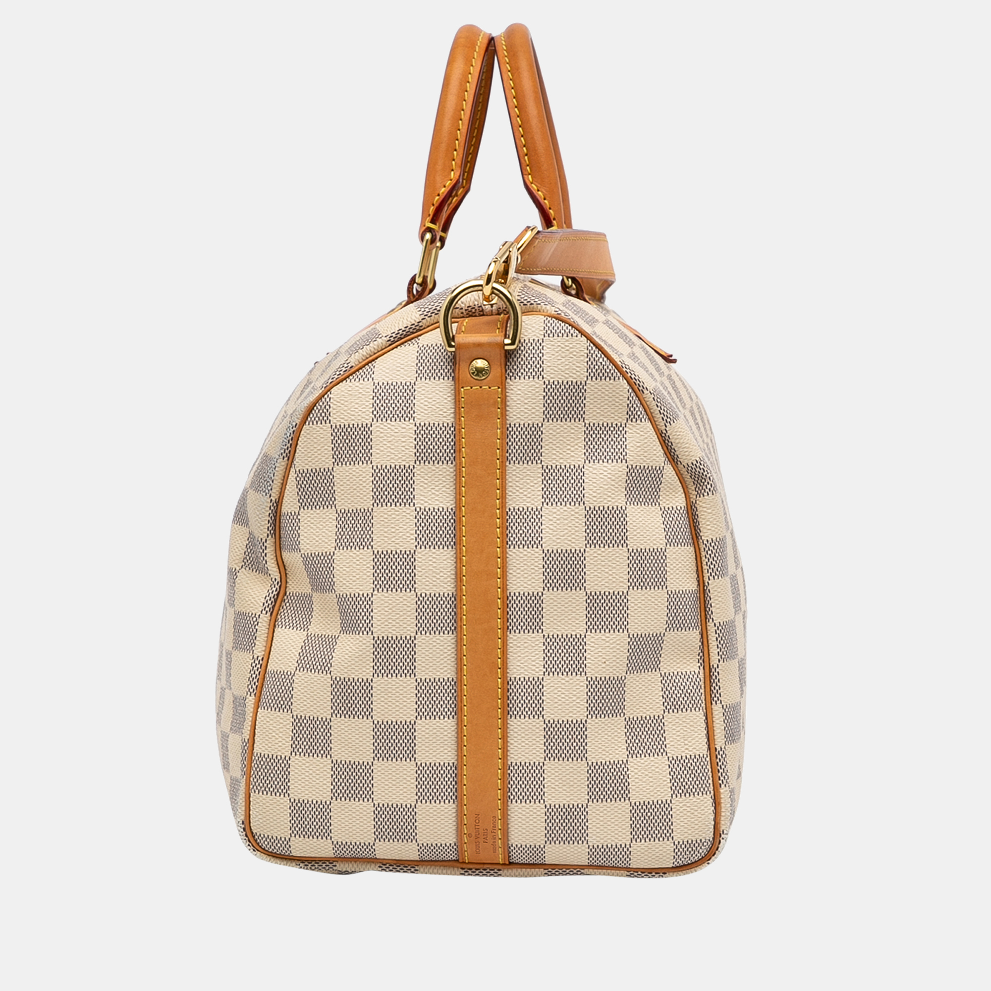 

Louis Vuitton White Azur Speedy Bandouliere 35