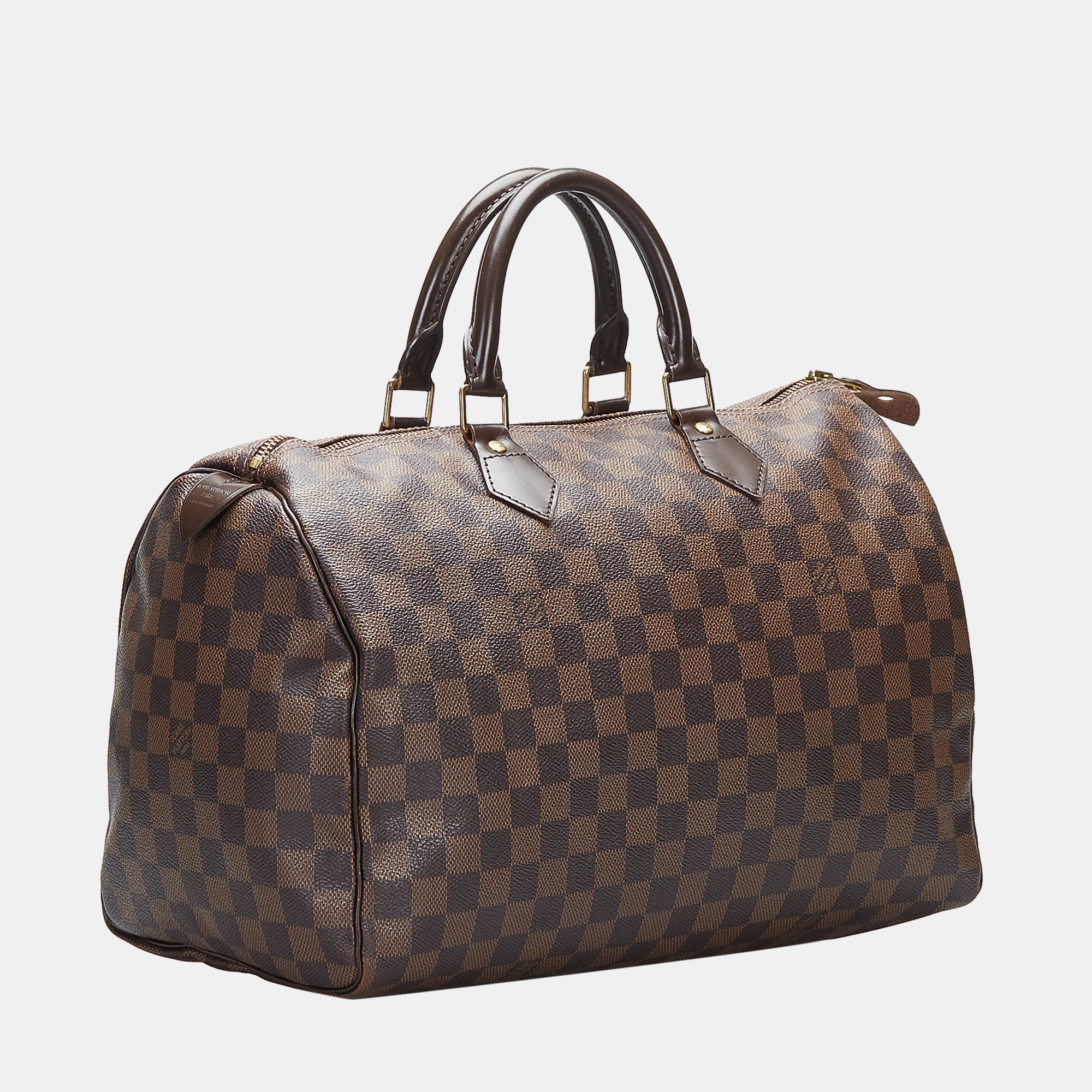 

Louis Vuitton Brown Damier Ebene Speedy 35