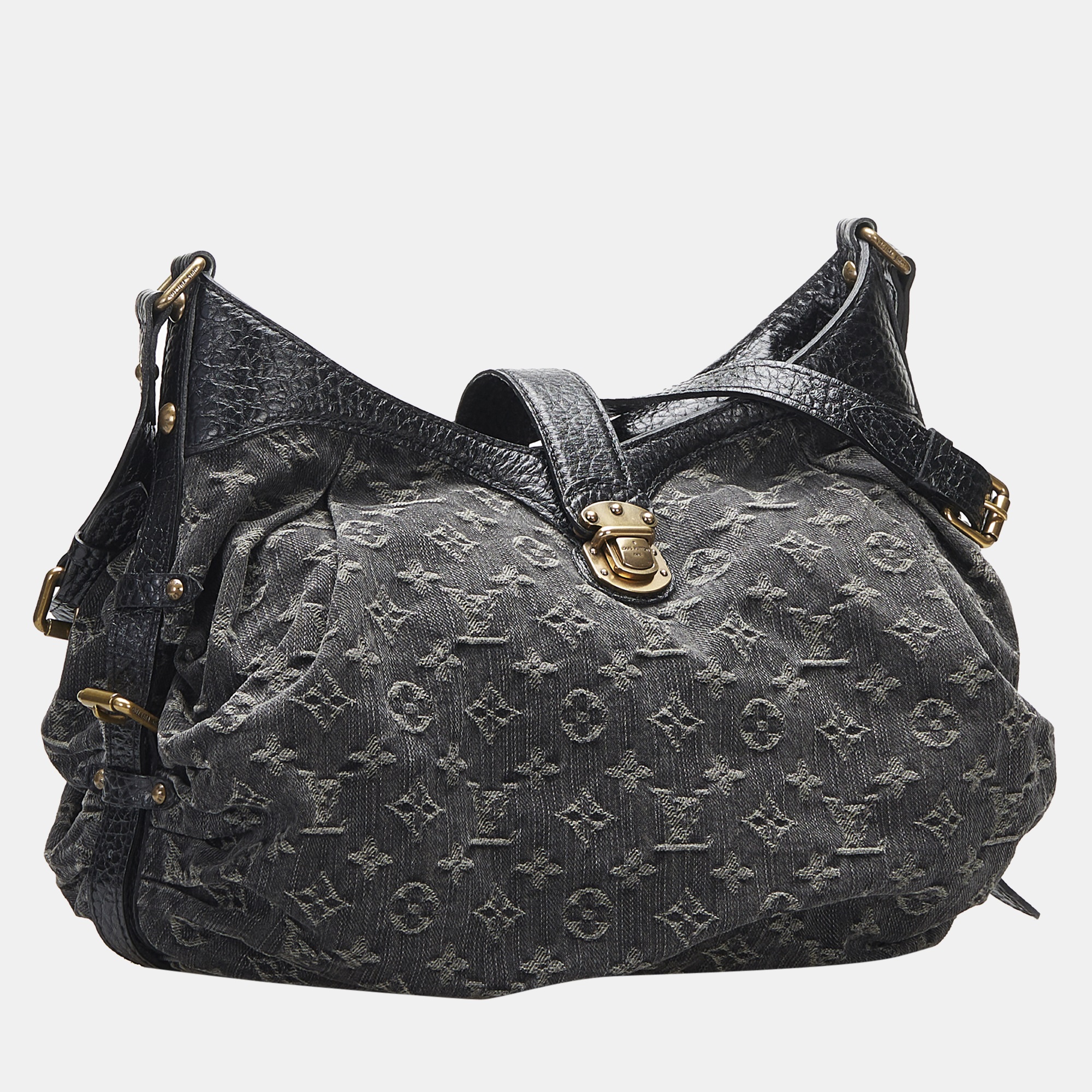 

Louis Vuitton Black Monogram Denim Mahina