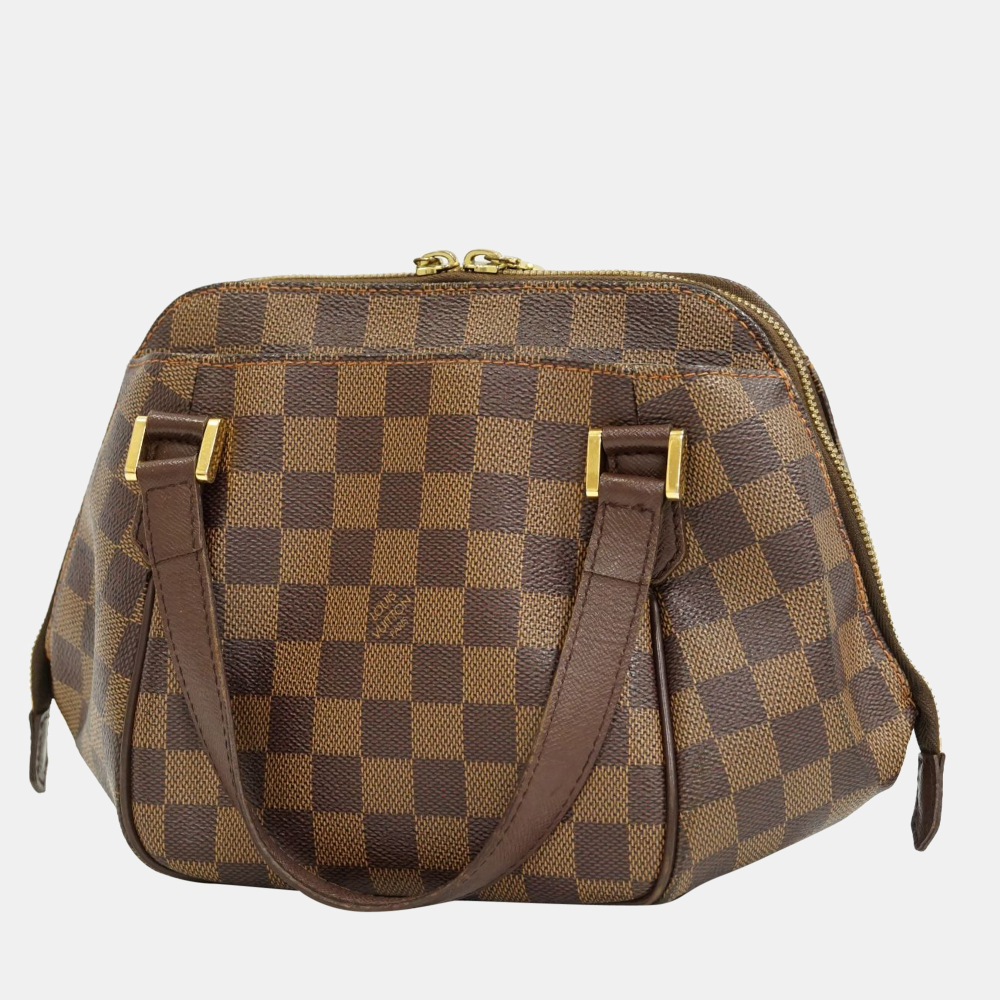 

Louis Vuitton Brown Canvas Damier Ebene Belem PM Handbag