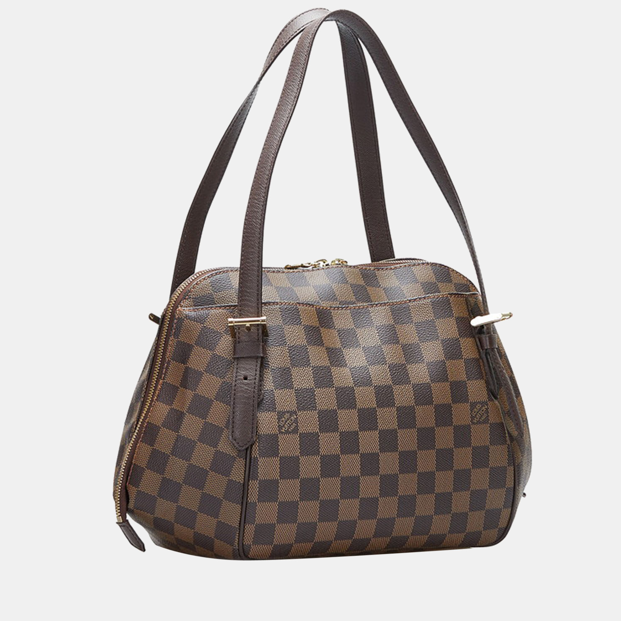 

Louis Vuitton Brown Canvas Damier Ebene Belem MM Shoulder Bag