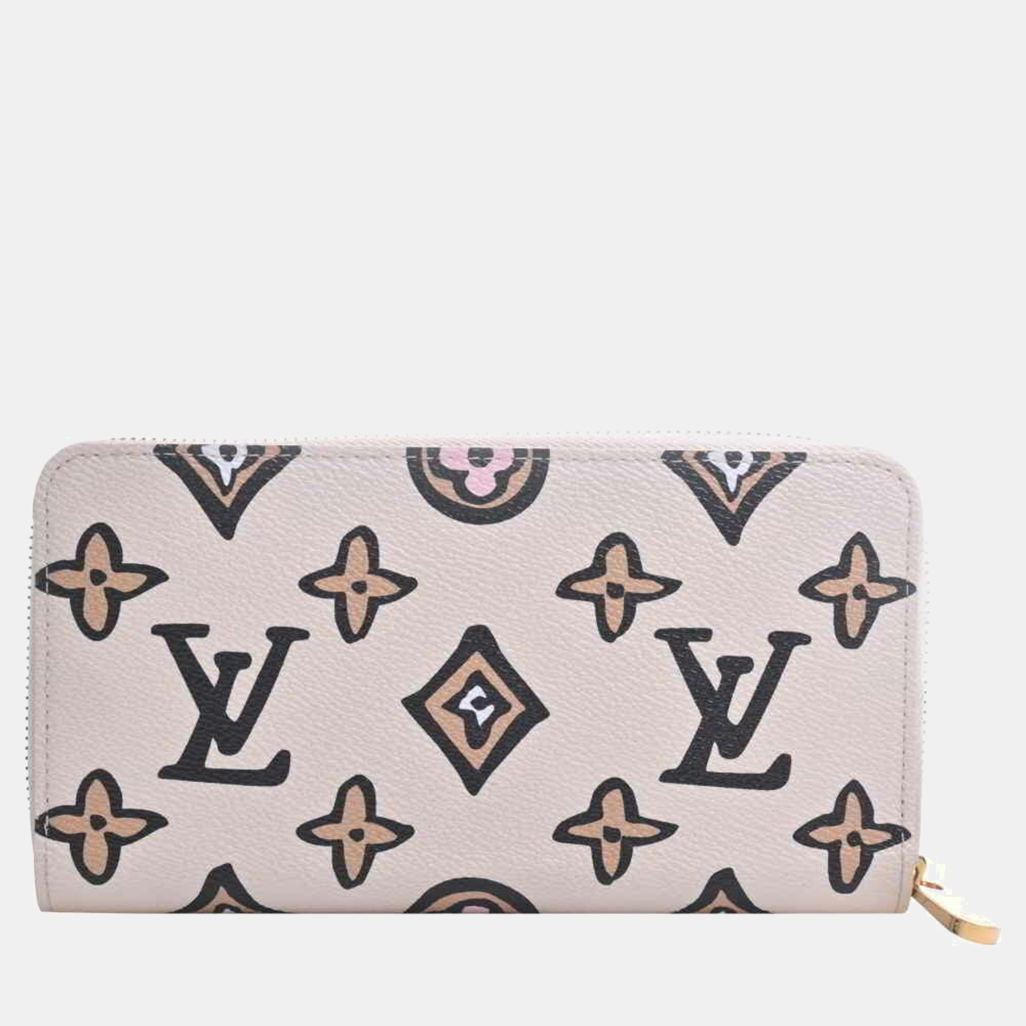 

Louis Vuitton White Monogram Canvas Wild at Heart Zippy Wallet