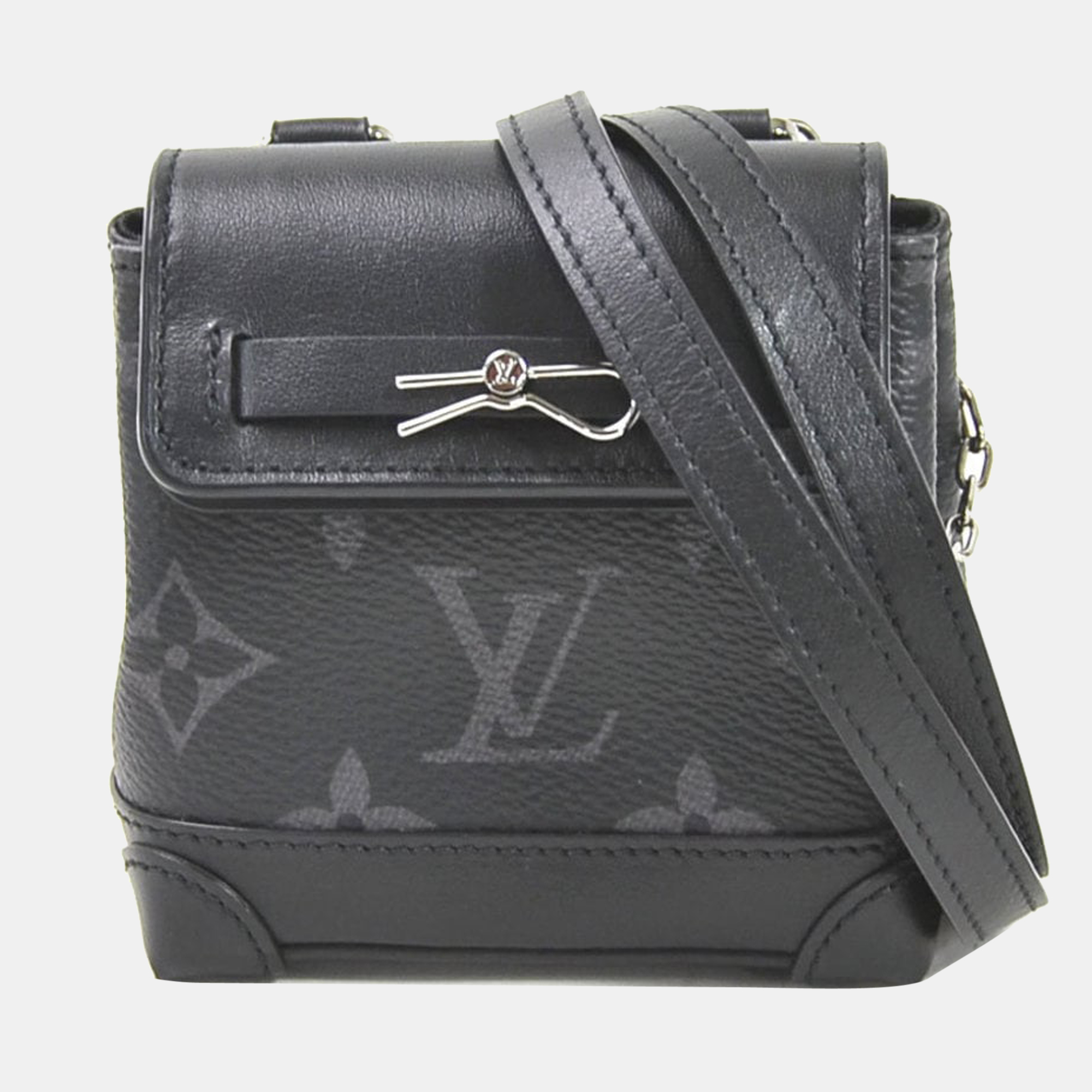 Sell Louis Vuitton Monogram Eclipse Steamer Clutch - Black