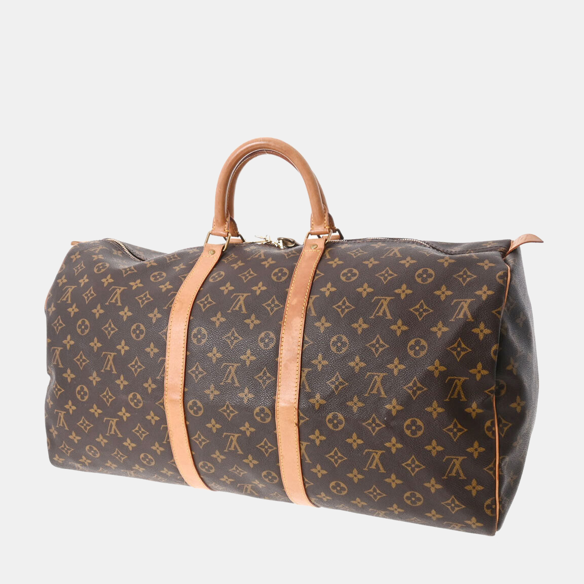 

Louis Vuitton Brown Monogram canvas Keepall 55 Boston bag