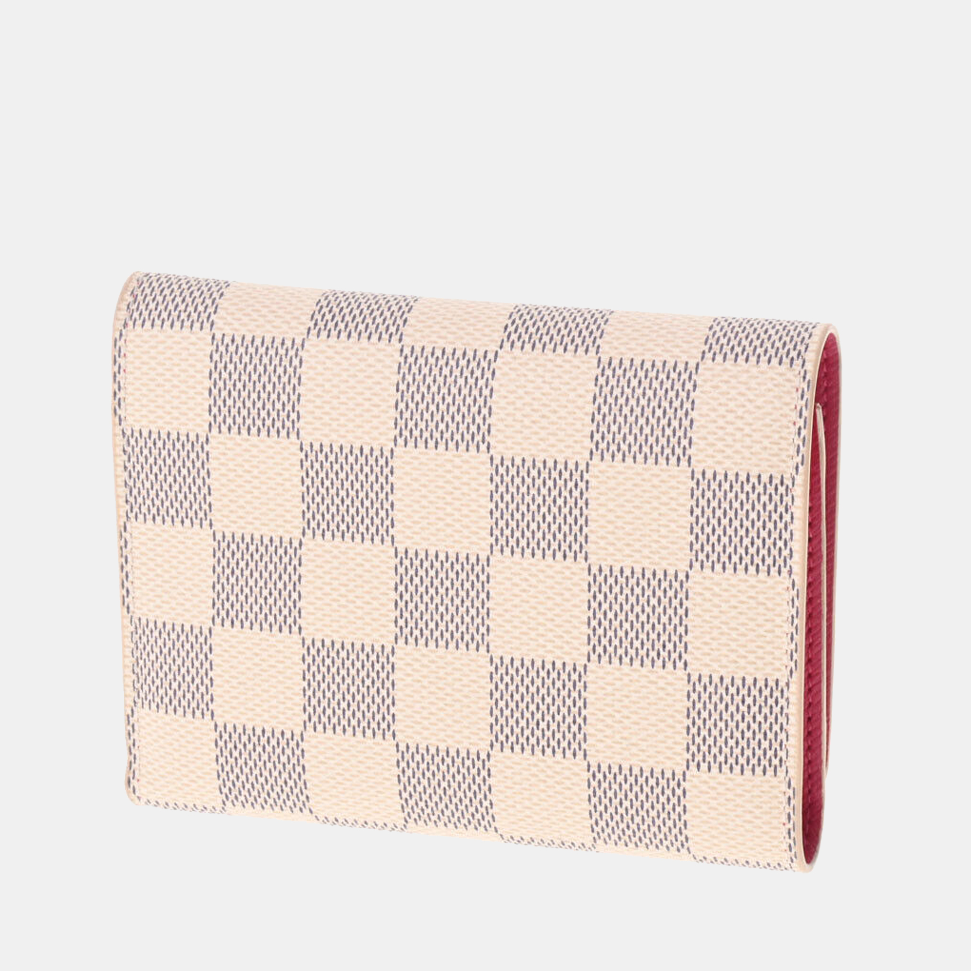 

Louis Vuitton White Canvas Damier Azur Victorine Wallet