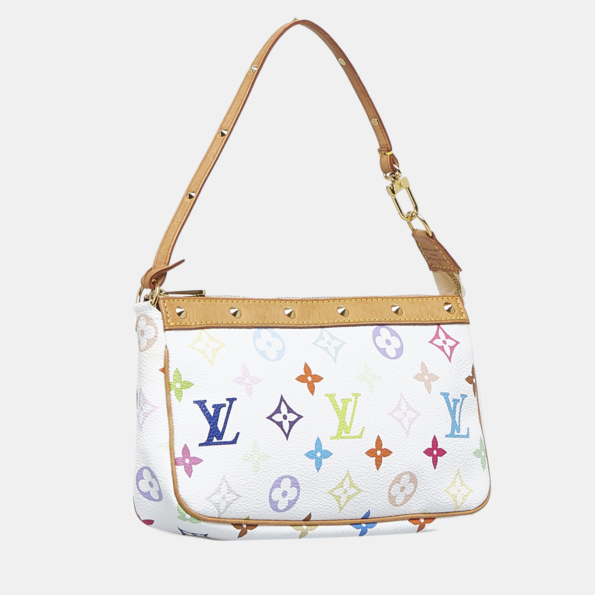 

Louis Vuitton White Monogram Multicolore Pochette Accessoires