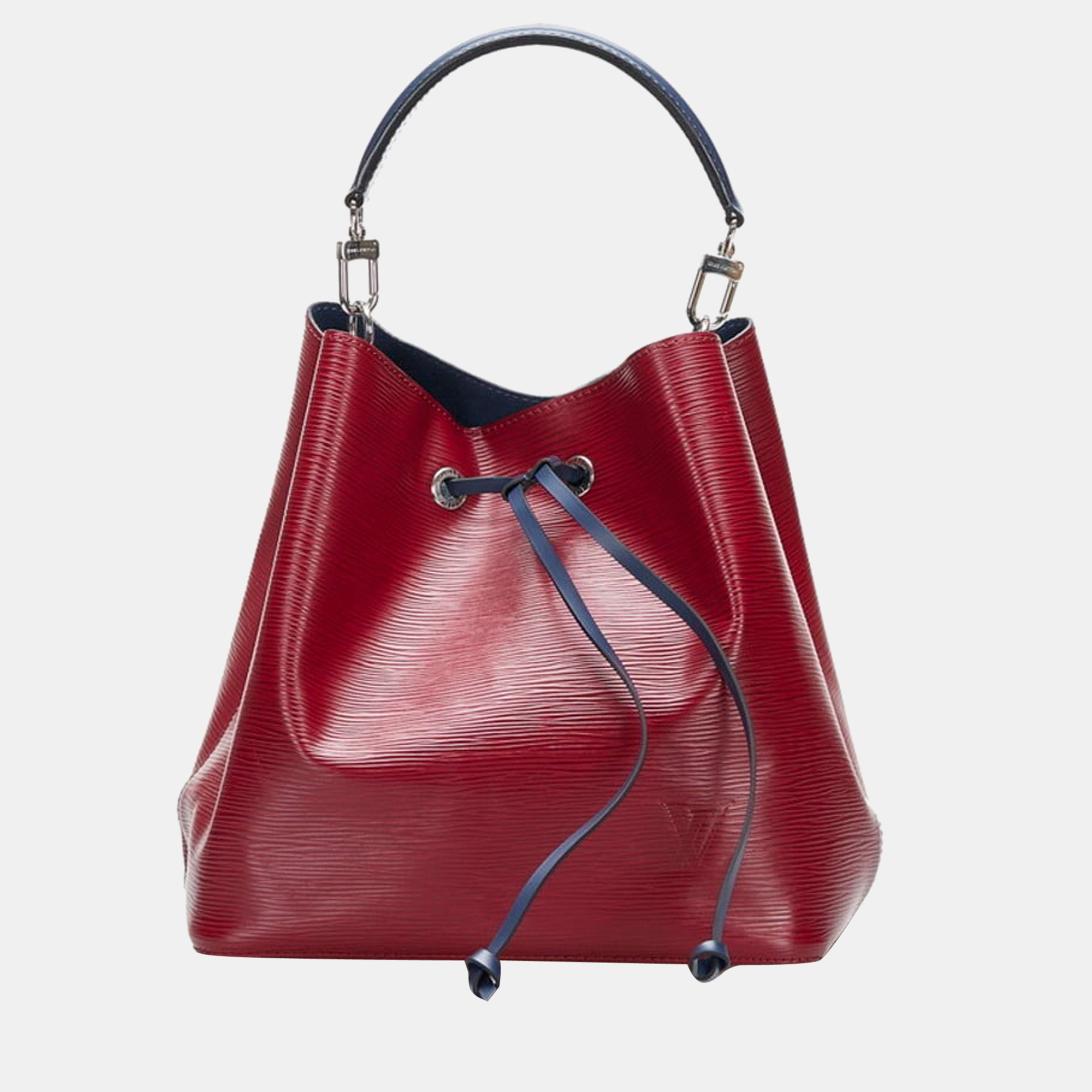 Pre-owned Louis Vuitton Red Epi Leather Neonoe Mm Bucket Bag
