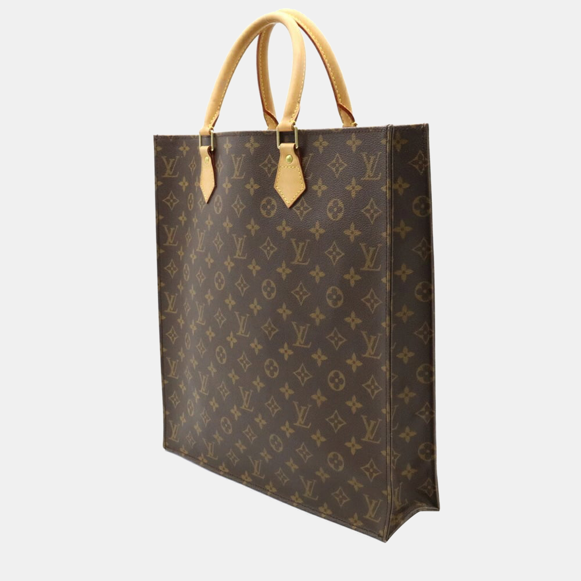 

Louis Vuitton Brown Monogram Canvas Sac Plat Tote Bag