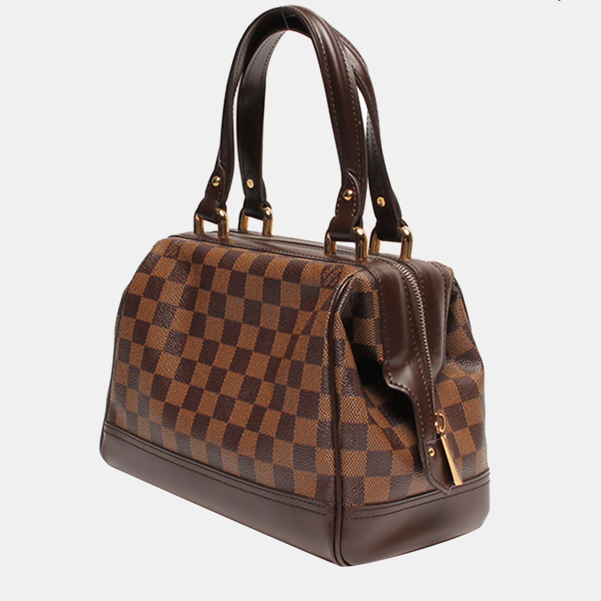 

Louis Vuitton Brown Coated Canvas Leather Damier Ebene Knightsbridge Satchel Bag