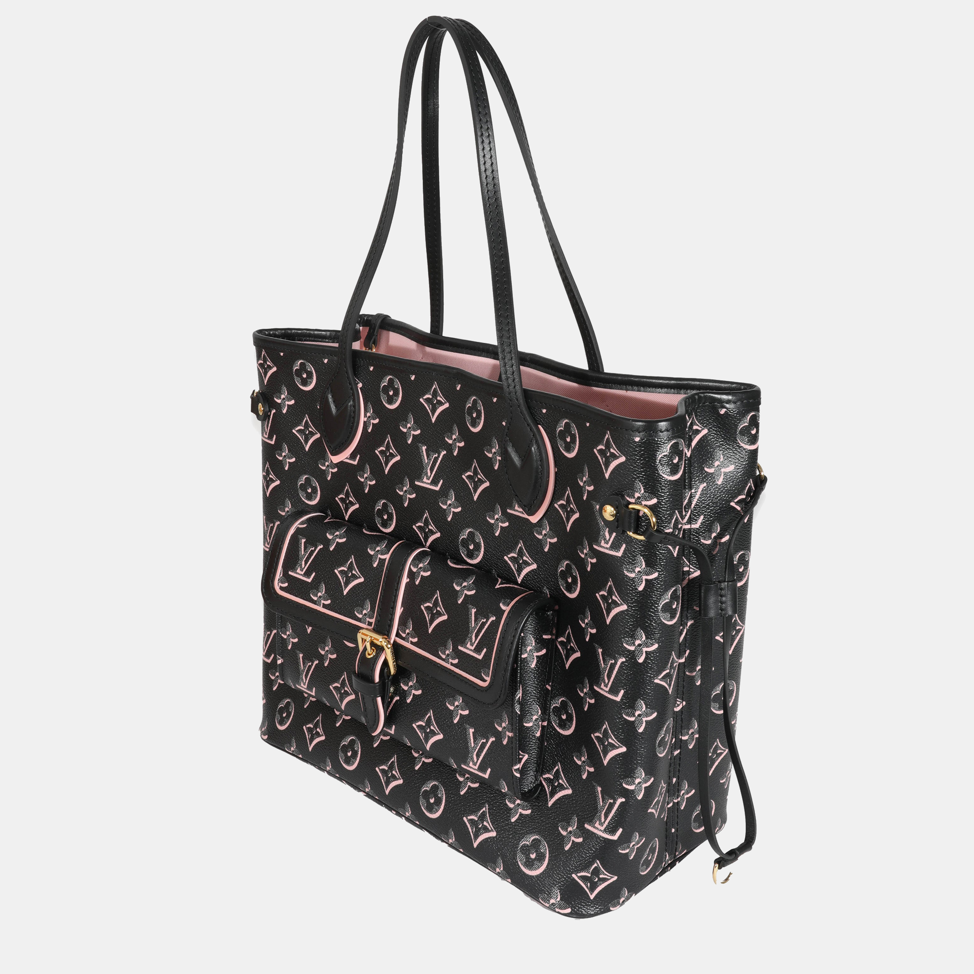 

Louis Vuitton Black/Pink Monogram Canvas Fall For You Neverfull MM Tote Bag