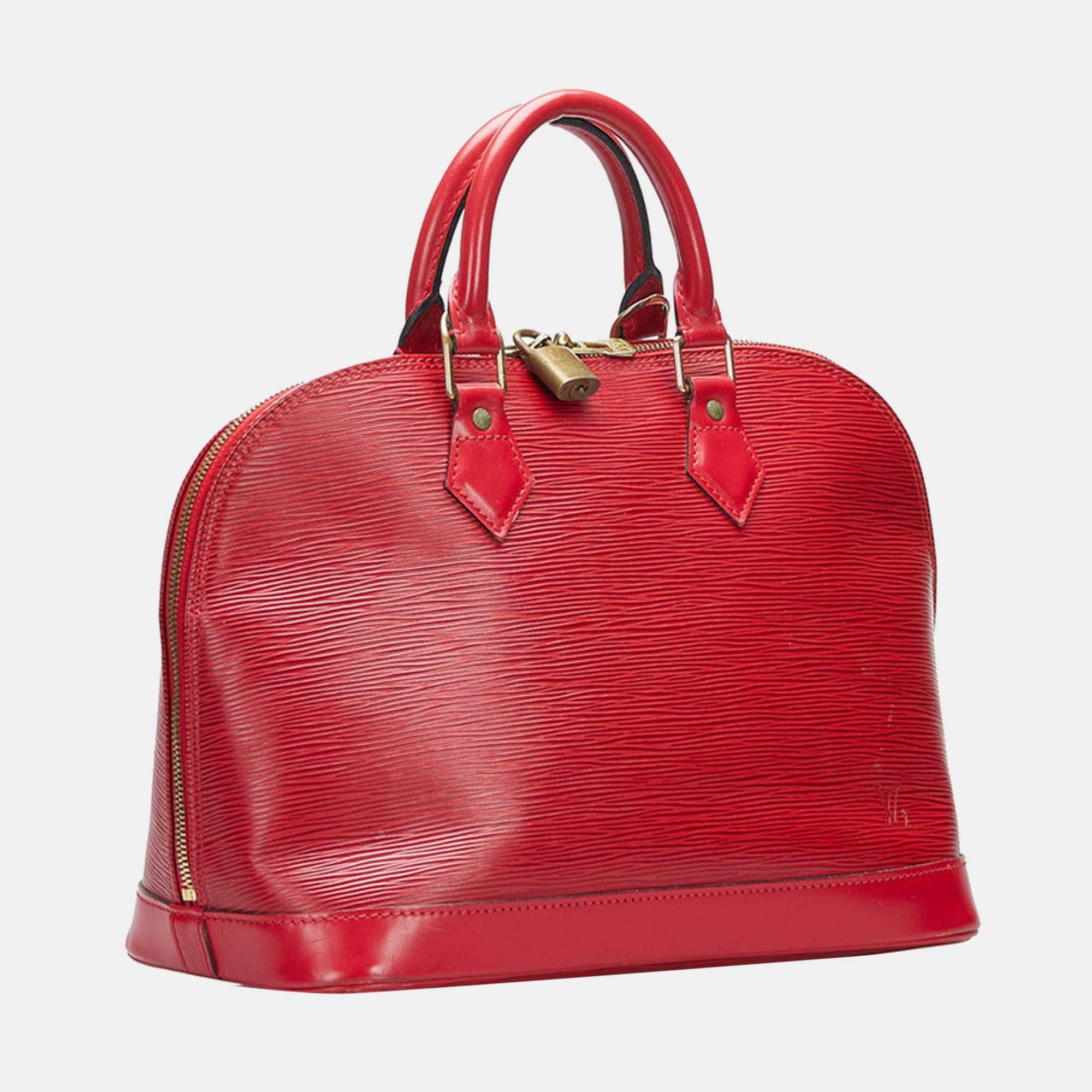 

Louis Vuitton Red Epi Leather Alma PM Top Handle Bag
