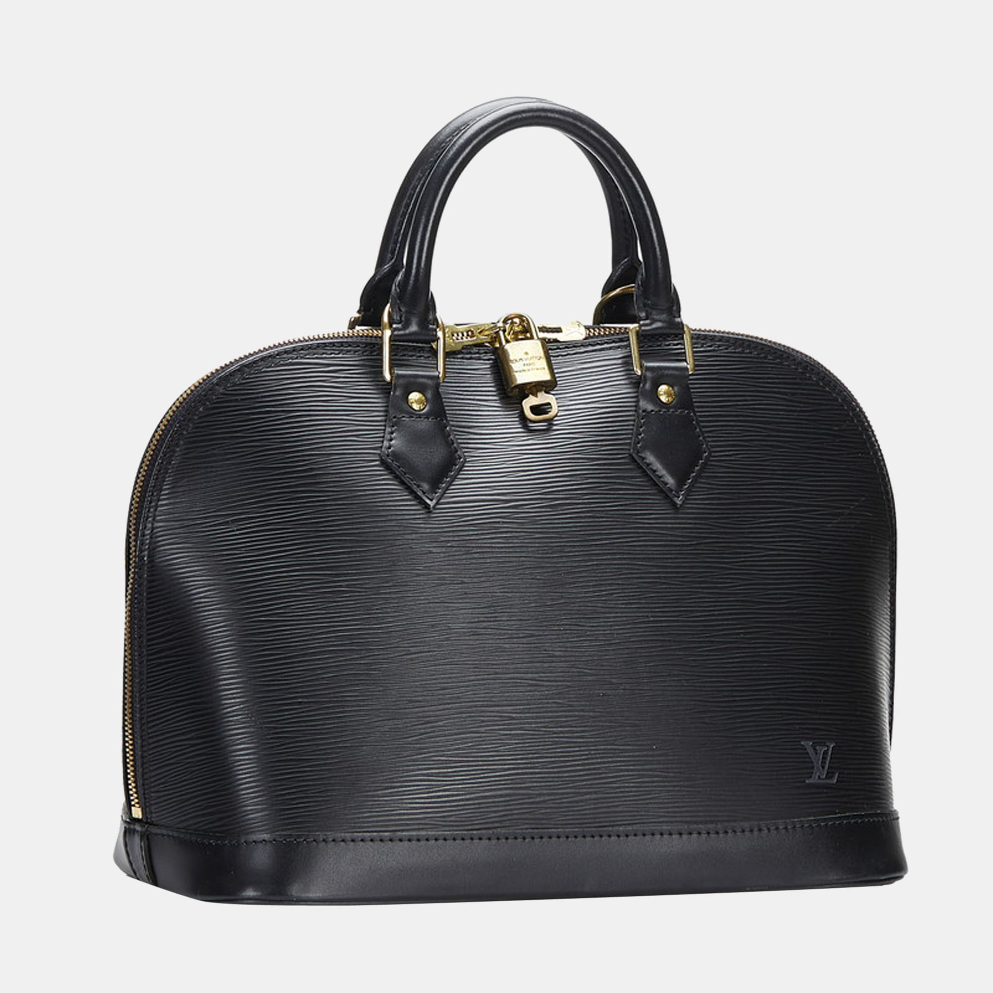 

Louis Vuitton Black Epi Leather Alma PM Top Handle Bag
