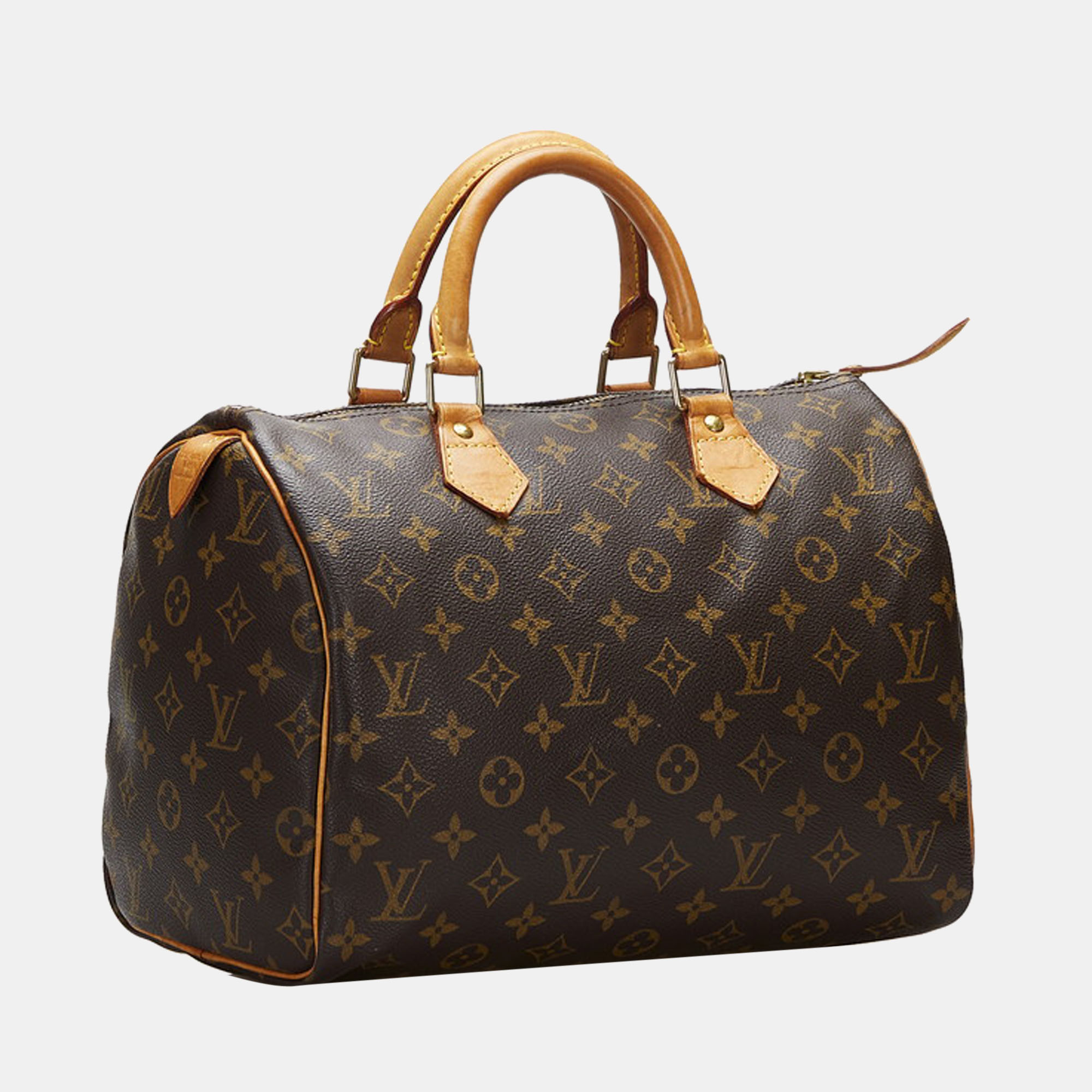 

Louis Vuitton Brown Canvas Monogram Speedy 30 Satchel Bag