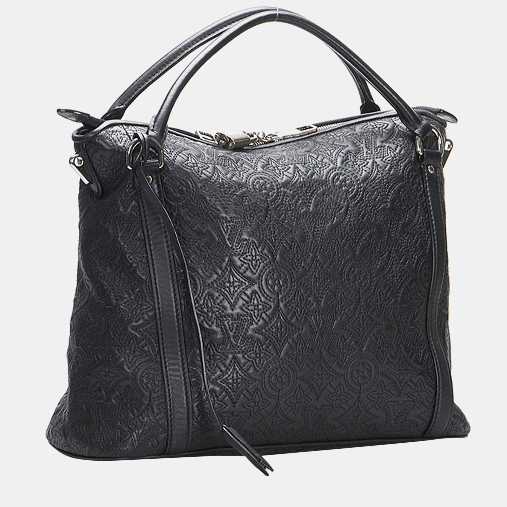 

Louis Vuitton Black Leather Monogram Antheia Ixia MM Shoulder Bag