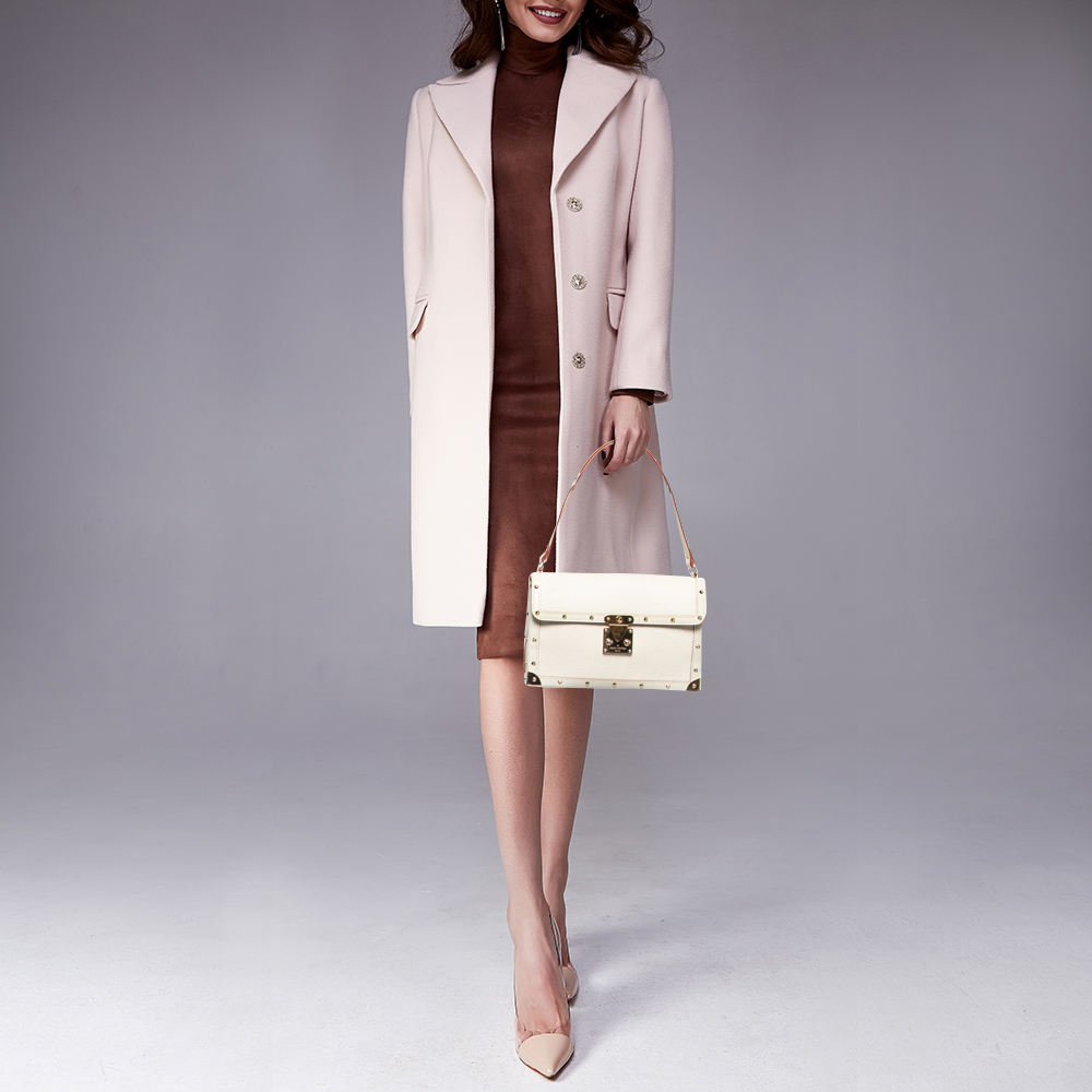 

Louis Vuitton White Suhail Leather L'Aimable Bag