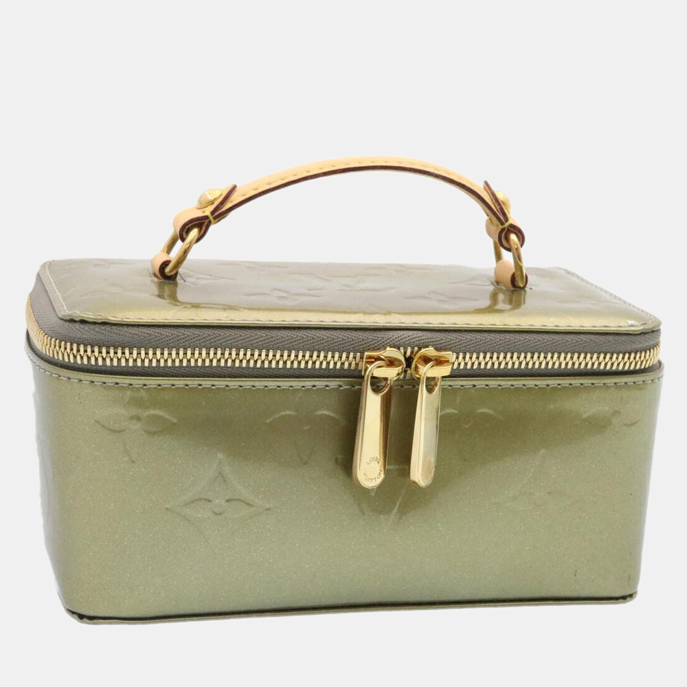 

Louis Vuitton Green Vernis Leather Jewel Case Top Handle Bag
