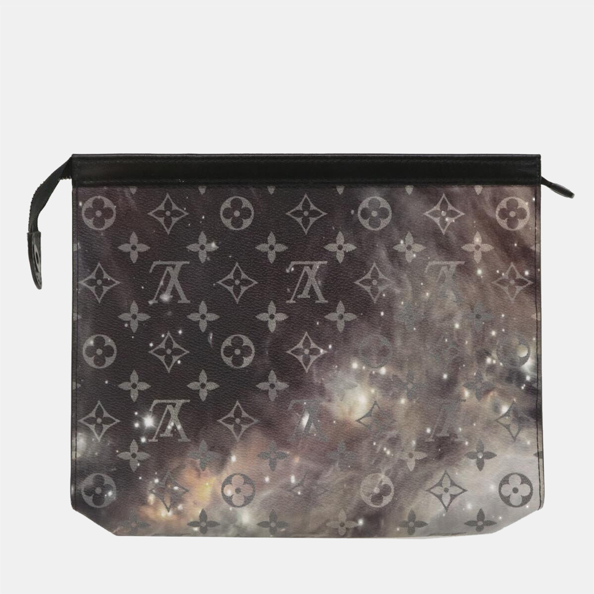 

Louis Vuitton Black Monogram Galaxy Pochette Voyage MM Clutch