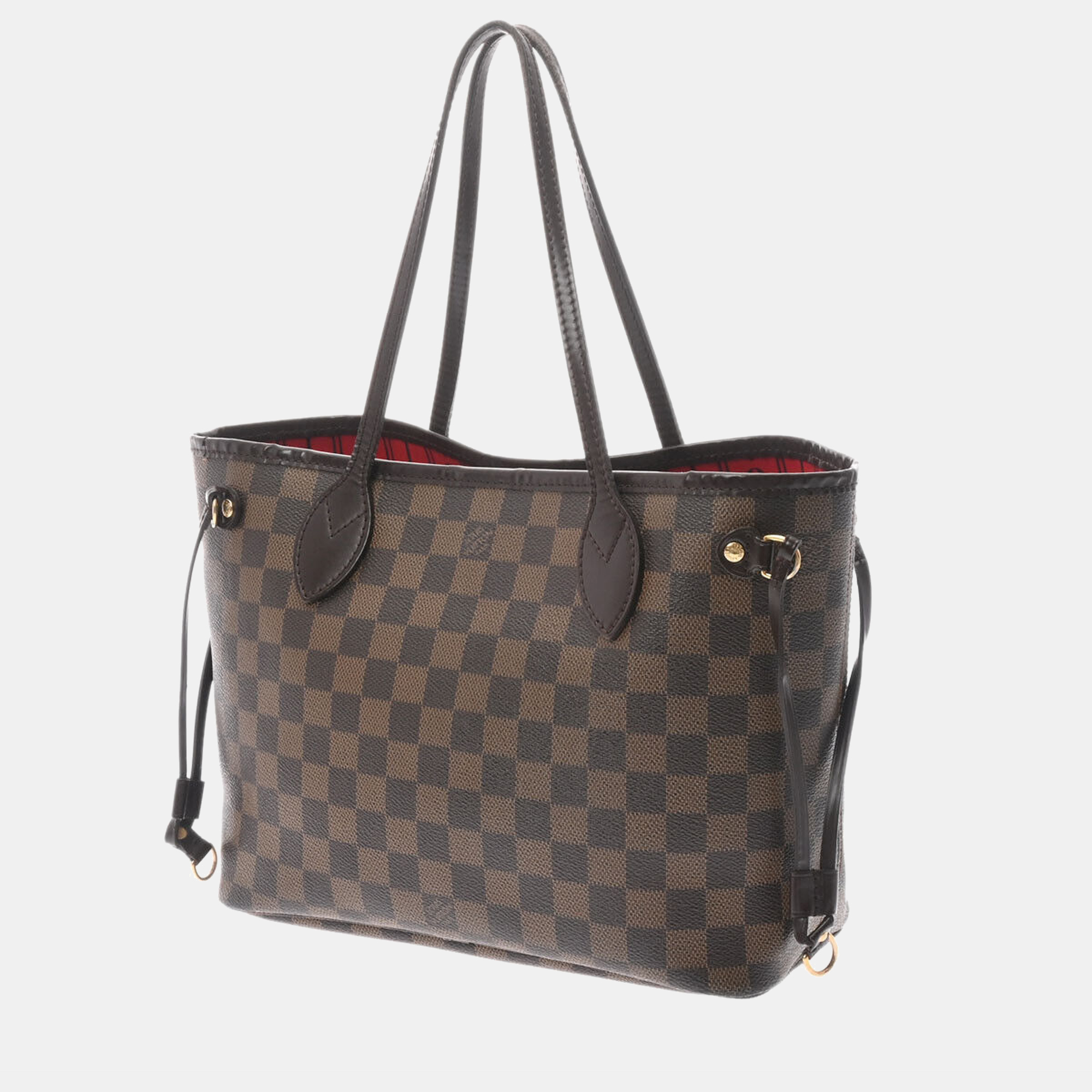 

Louis Vuitton Brown Damier canvas Neverfull MM Tote Bag