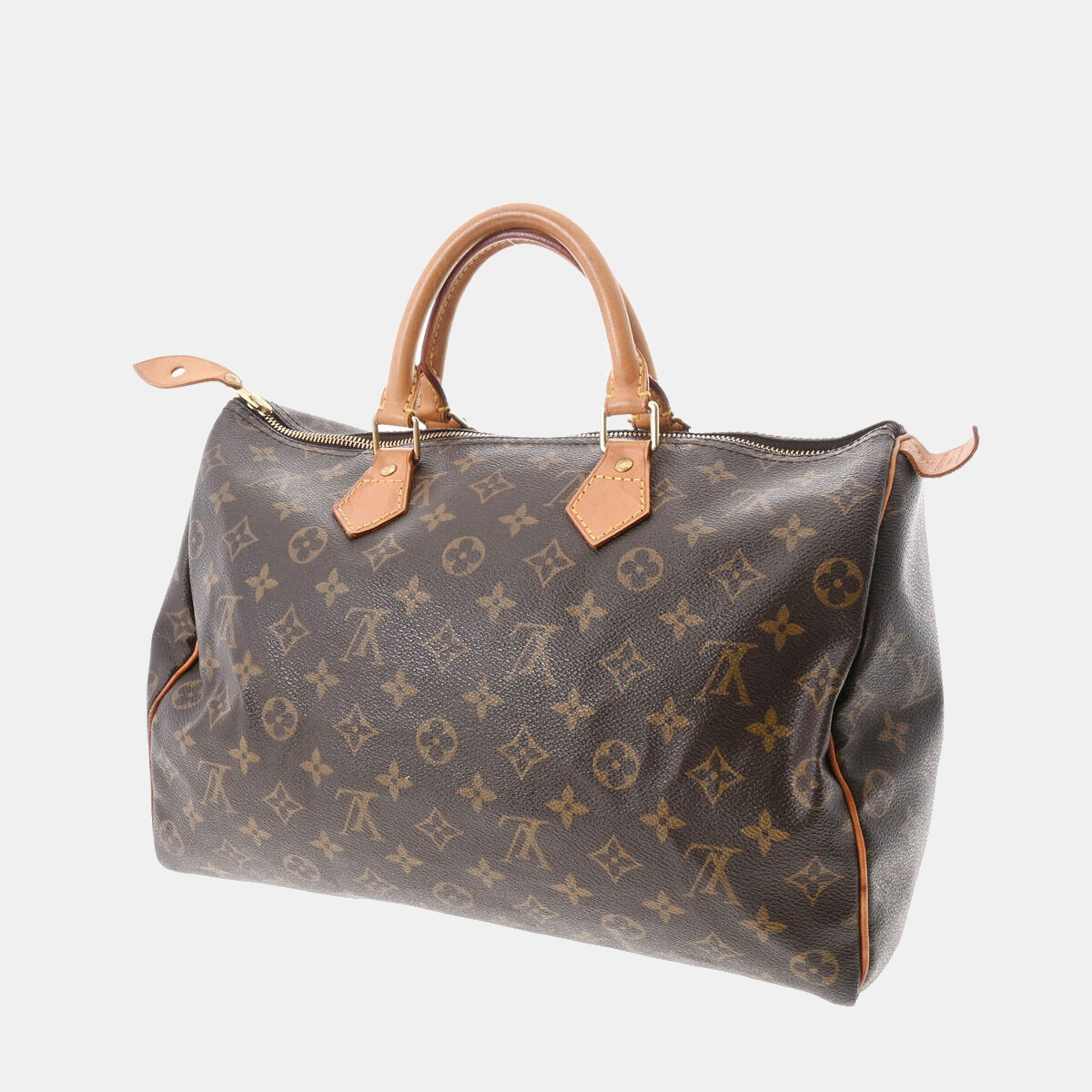 

Louis Vuitton Brown Monogram canvas Speedy 35 Handbag
