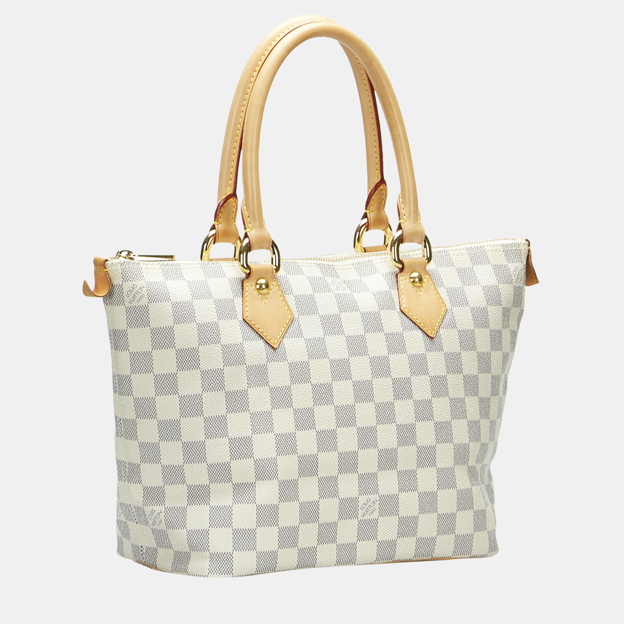 

Louis Vuitton White Damier Azur Saleya PM