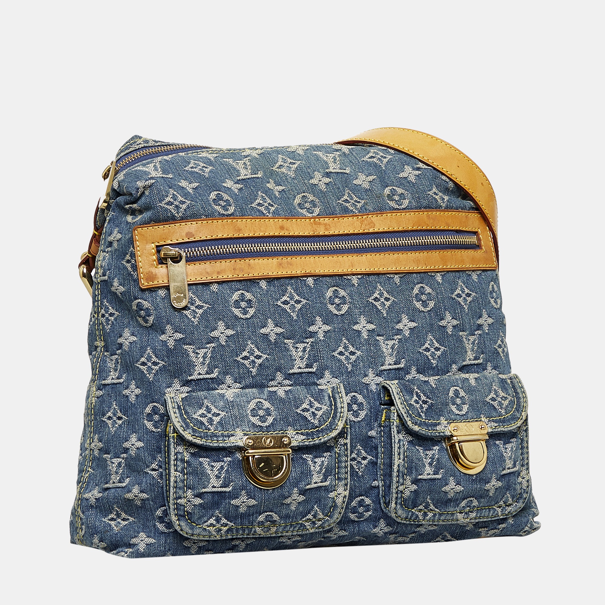 

Louis Vuitton Blue Monogram Denim Baggy GM