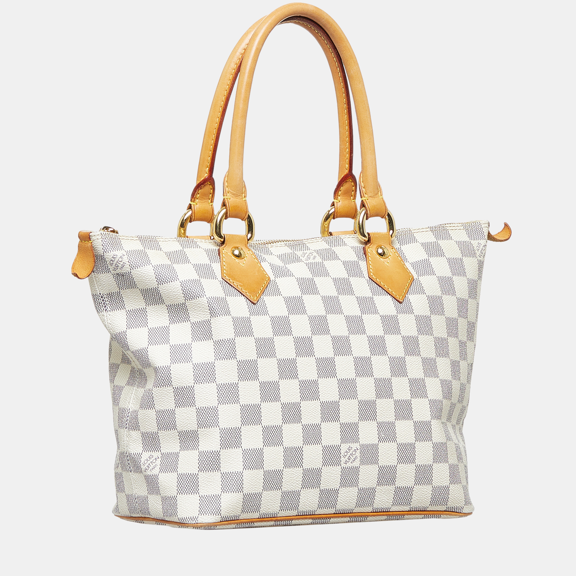 

Louis Vuitton White Damier Azur Saleya PM