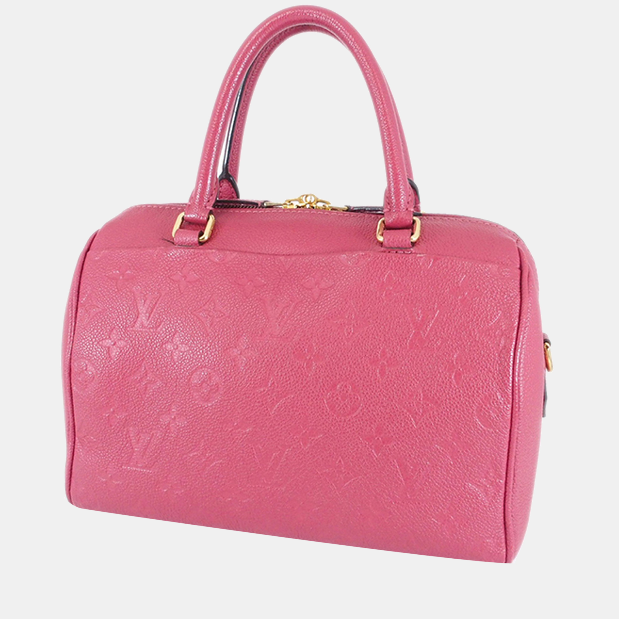 

Louis Vuitton Pink Monogram Empreinte Speedy Bandouliere 25