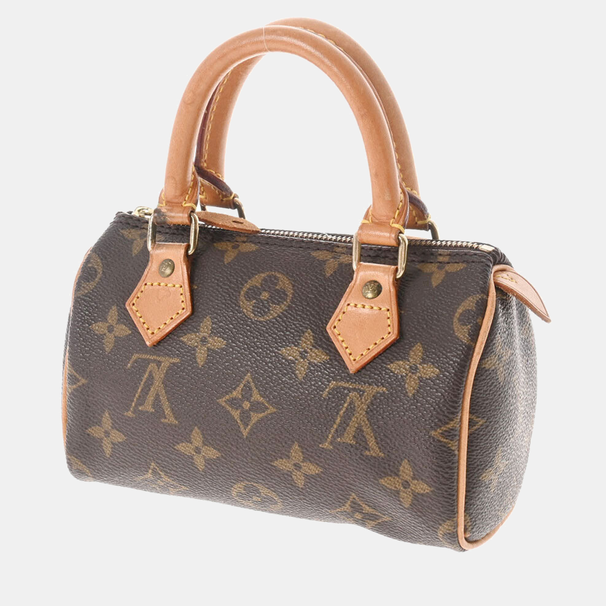 

Louis Vuitton Brown Monogram canvas Mini Speedy Handbag