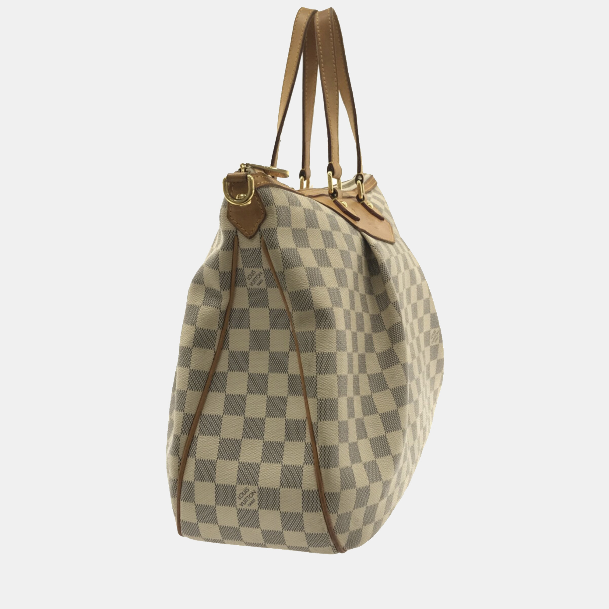 

Louis Vuitton White Damier Azur Siracusa GM