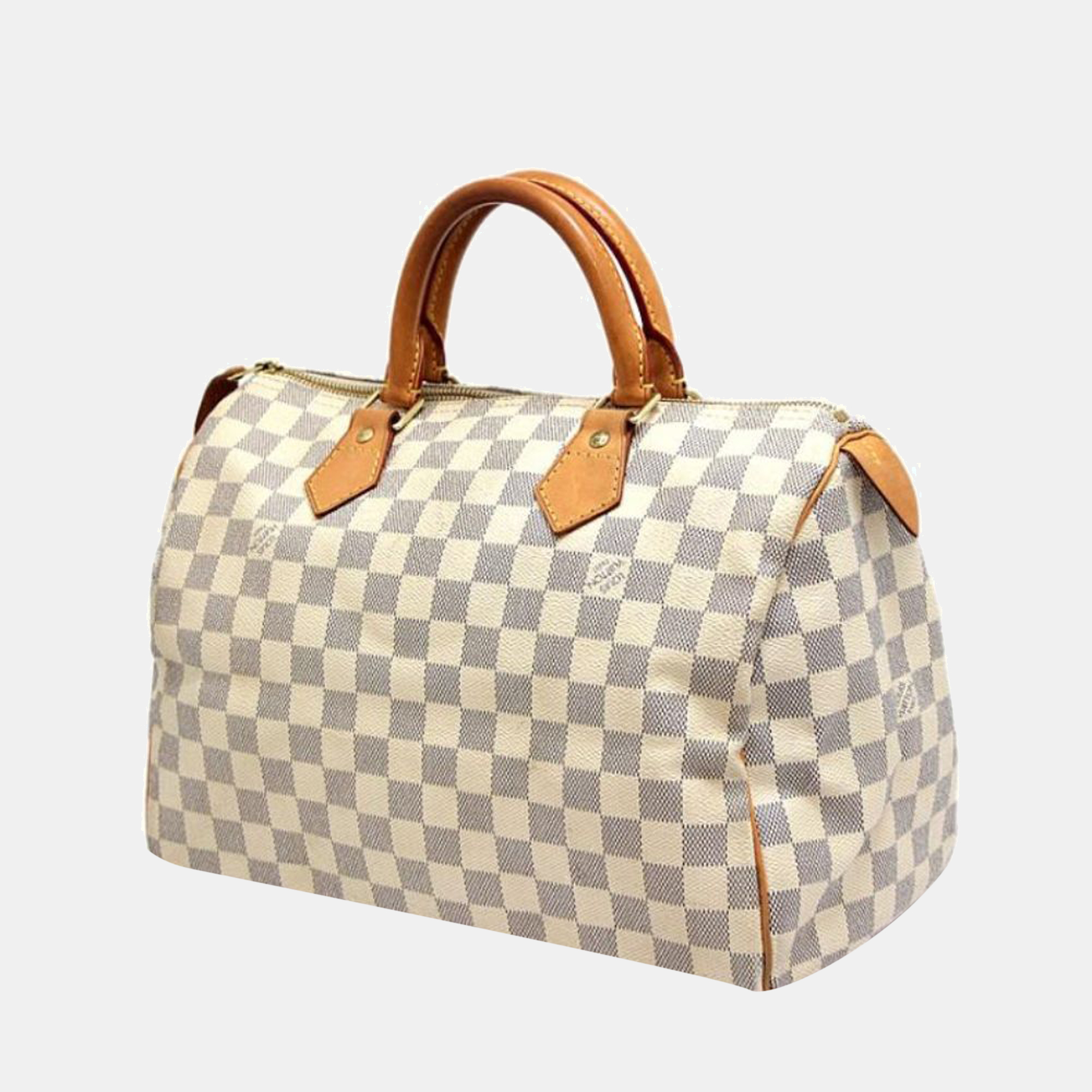 

Louis Vuitton White Canvas Damier Azur Speedy 30 Handbag
