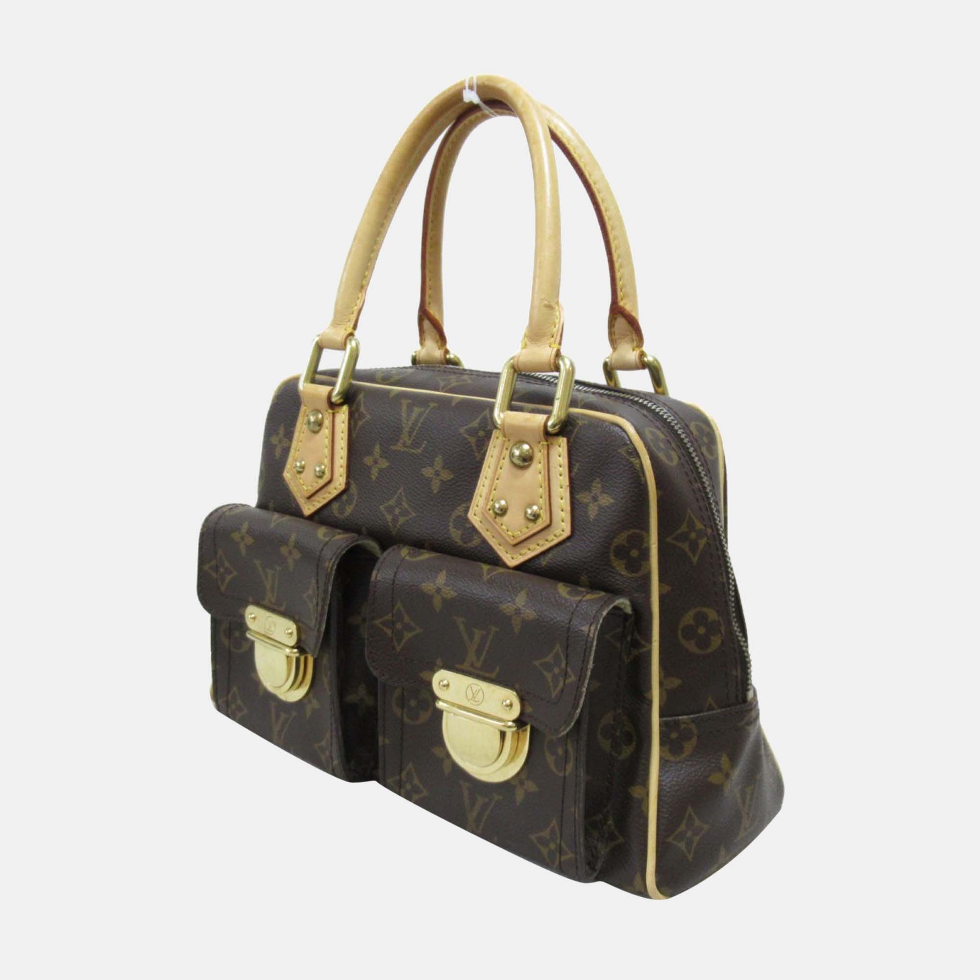 

Louis Vuitton Brown Canvas Monogram Manhattan PM Handbag