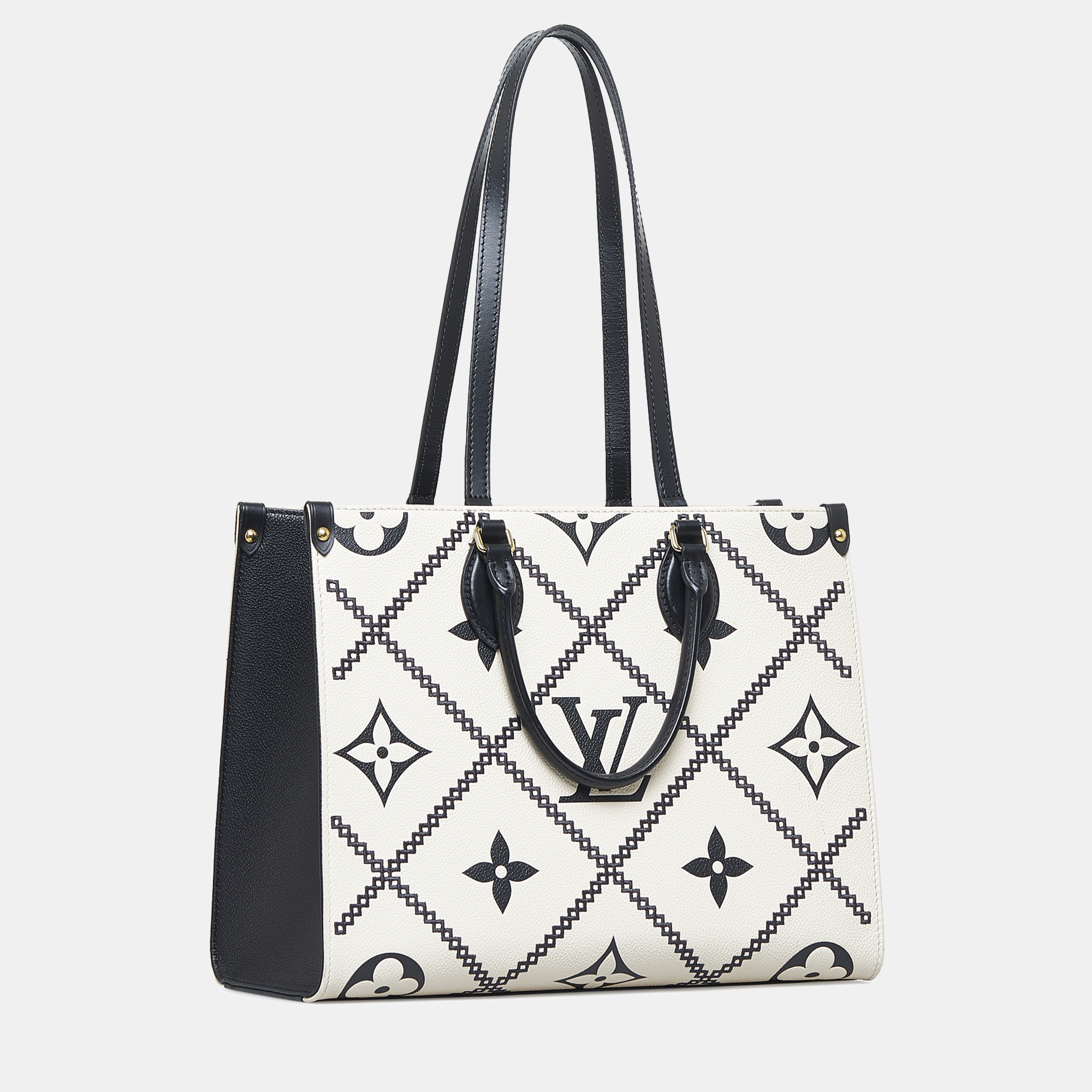 

Louis Vuitton White Monogram Empreinte Broderie OnTheGo