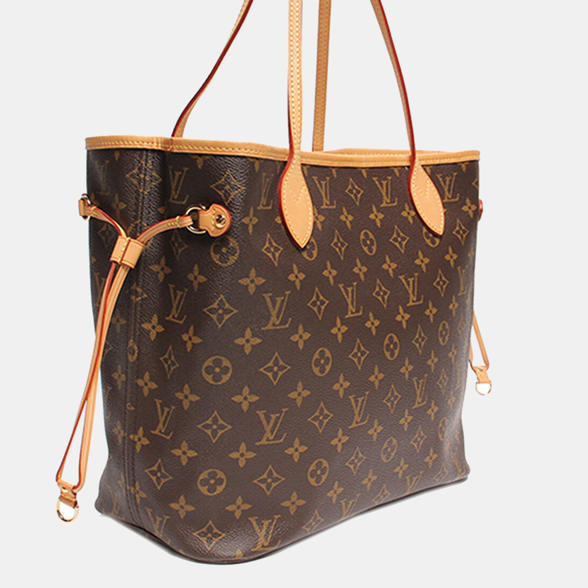 

Louis Vuitton Brown Canvas Monogram Neverfull MM Tote Bag