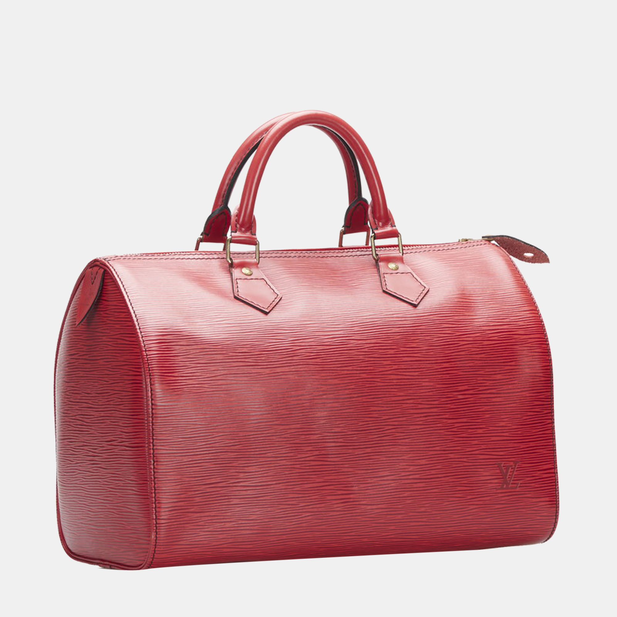 

Louis Vuitton Red Epi Leather Speedy 30 Bag