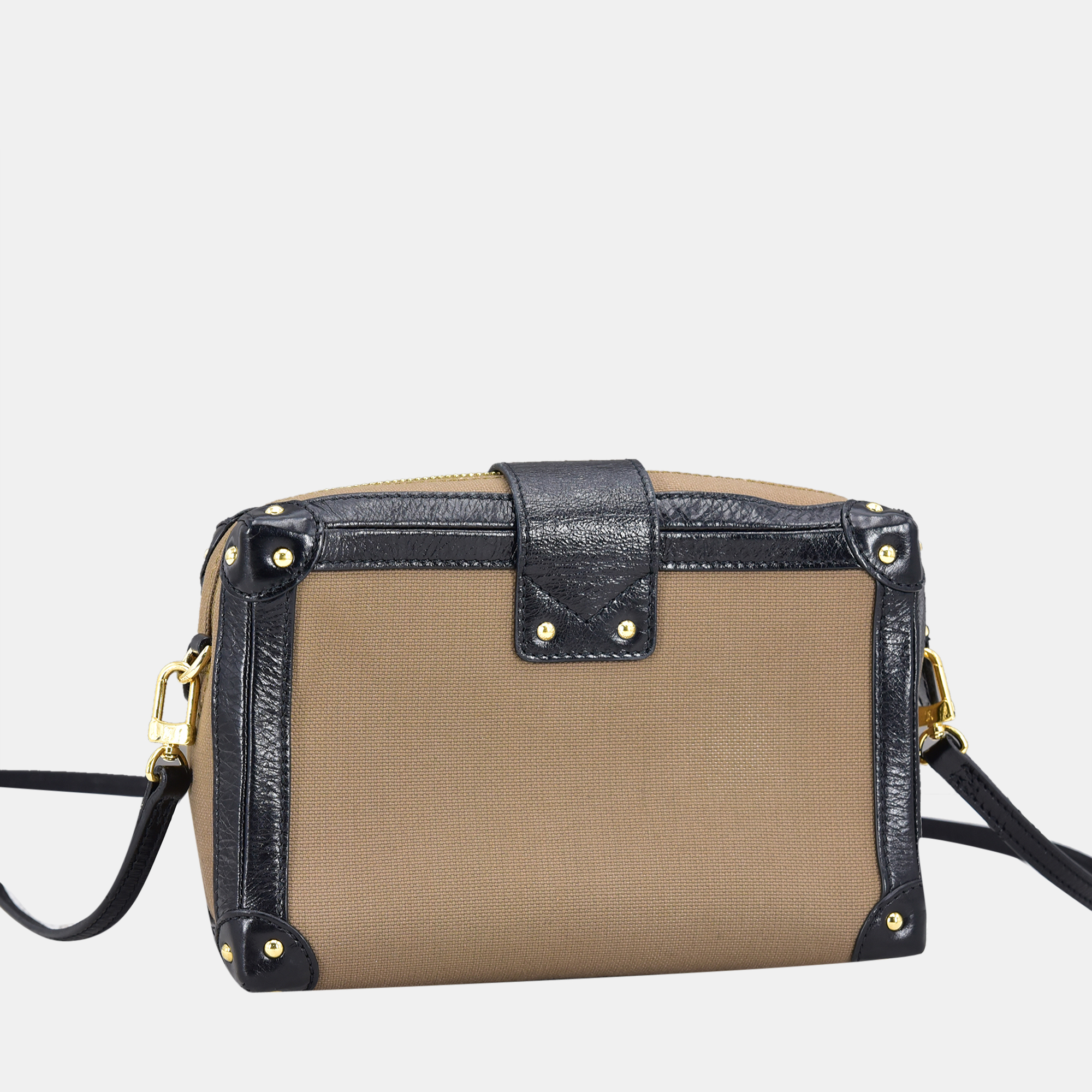 

Louis Vuitton Brown Coated Canvas Petite Malle Shoulder Bag